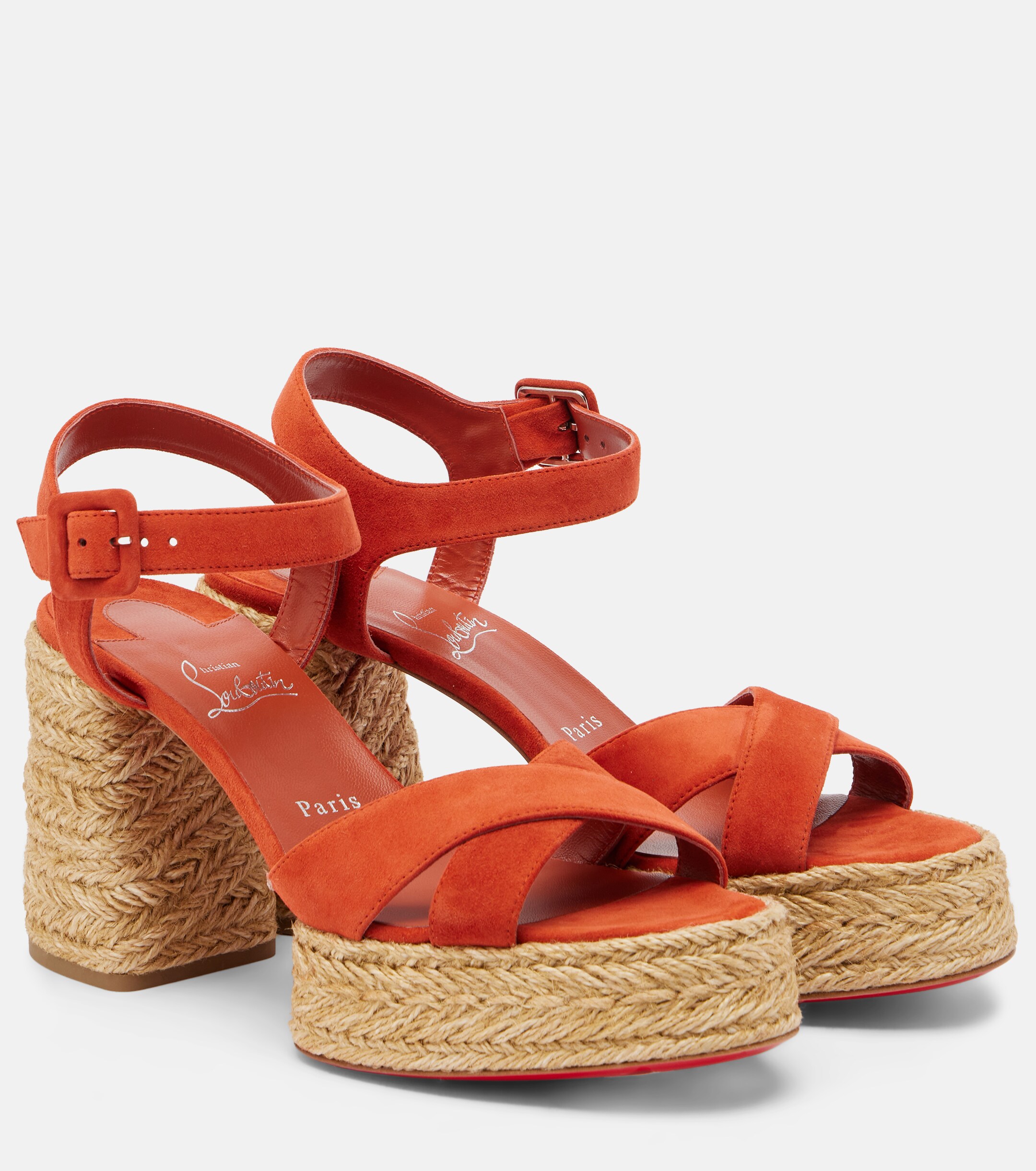 CHRISTIAN LOUBOUTIN Christian Louboutin Calakala suede espadrille sandals