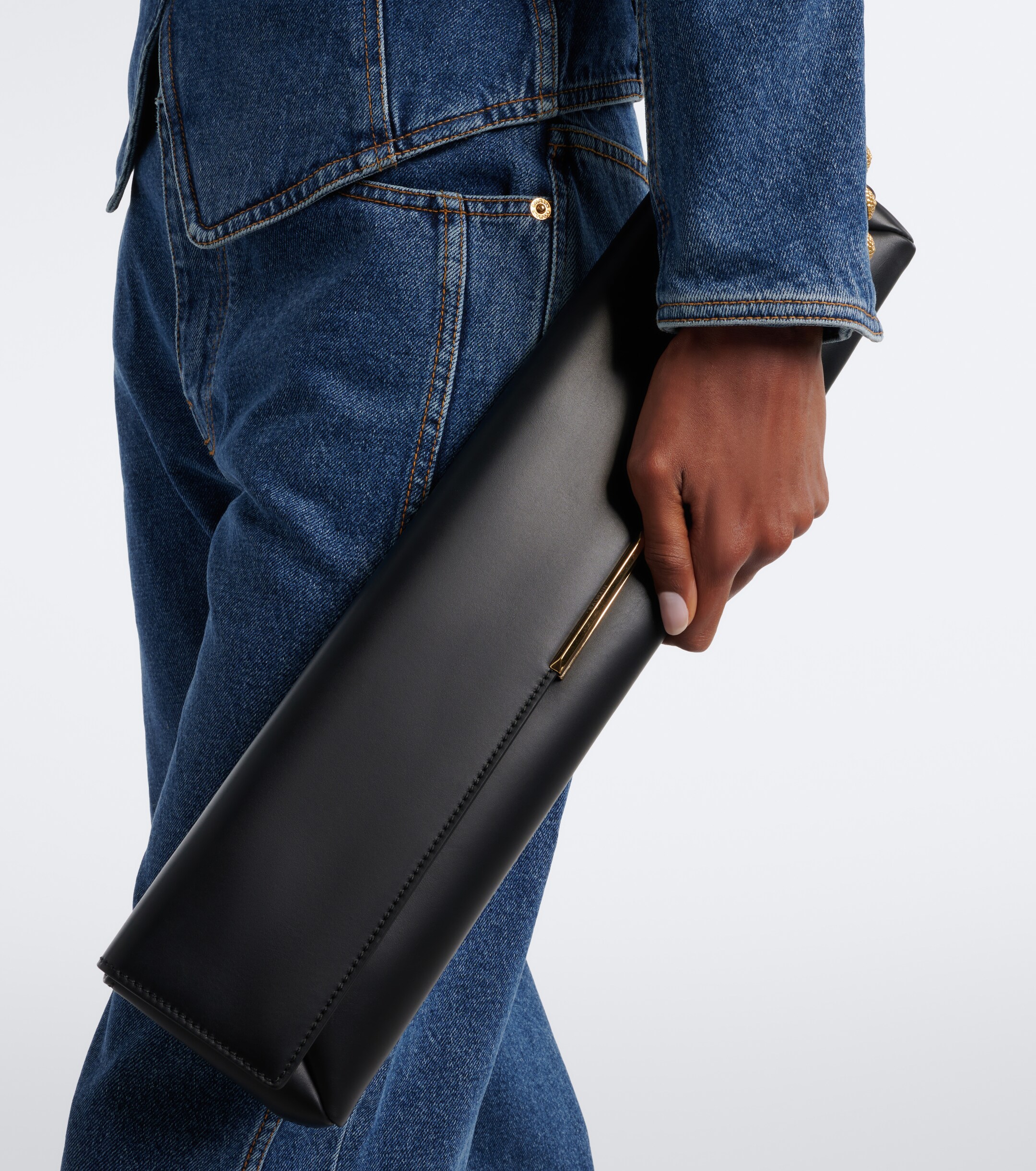 Balmain Balmain Leather clutch