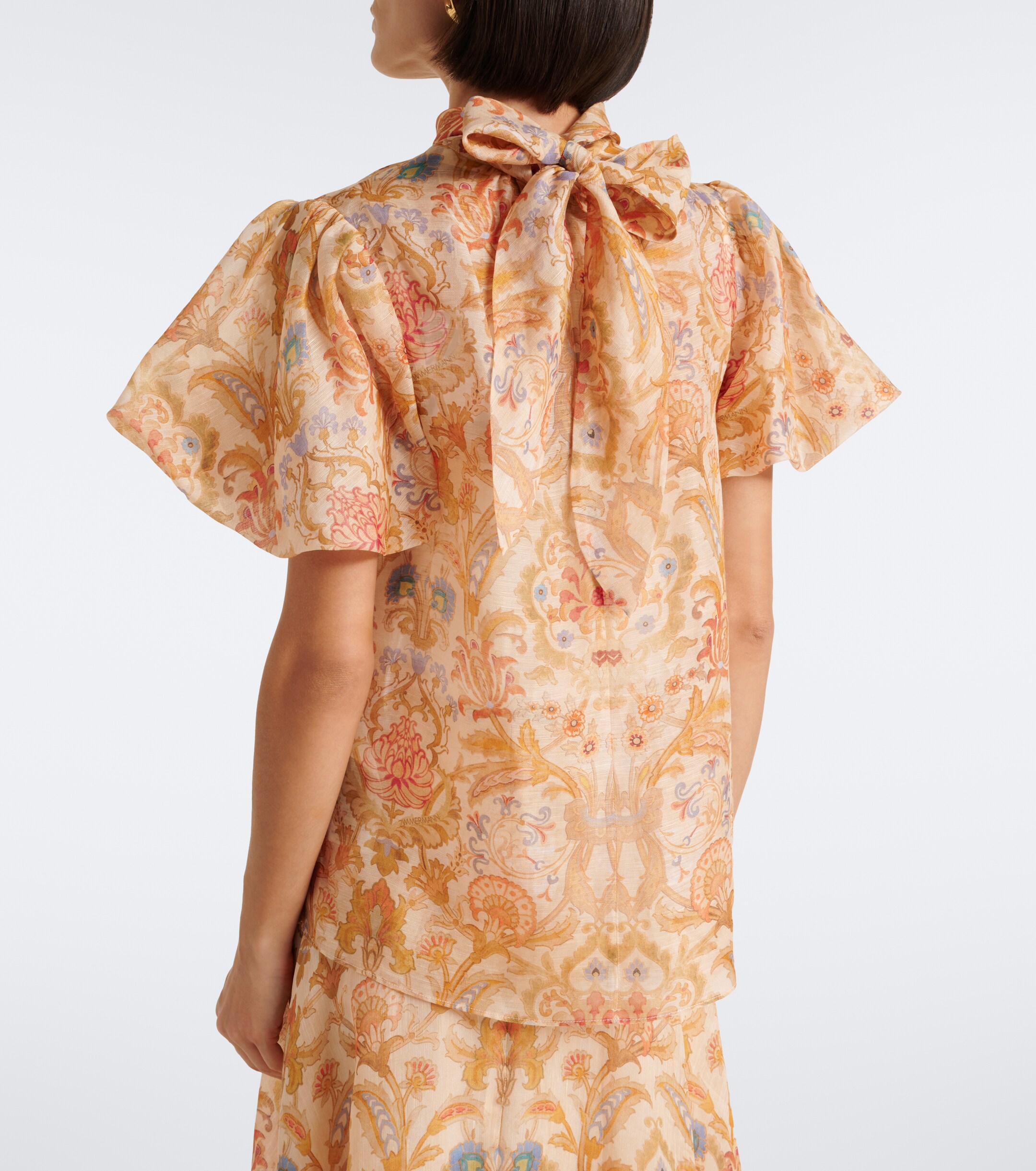 Zimmermann Zimmermann Valiant printed linen and silk top