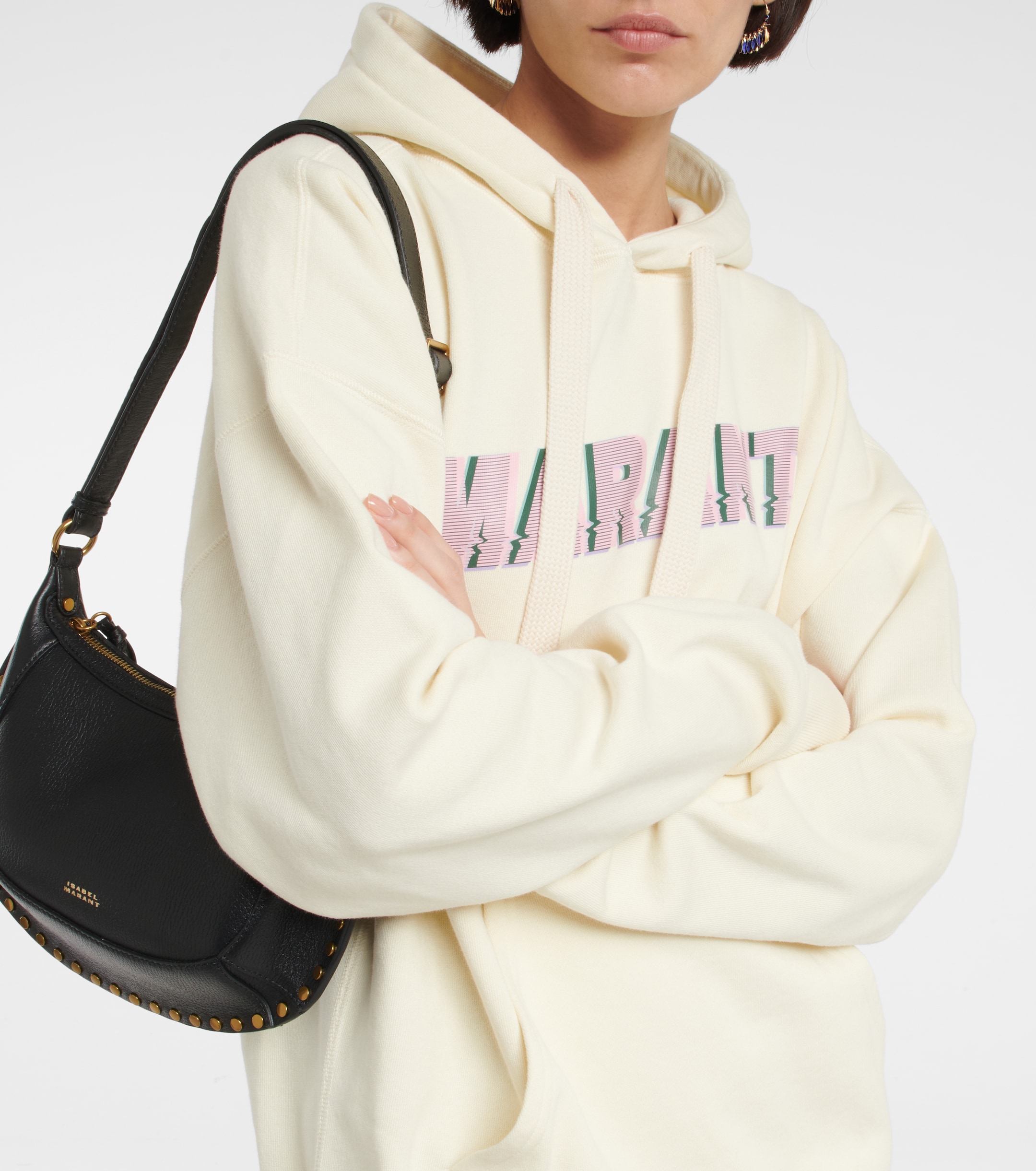 Marant Étoile Mansel logo cotton-blend hoodie