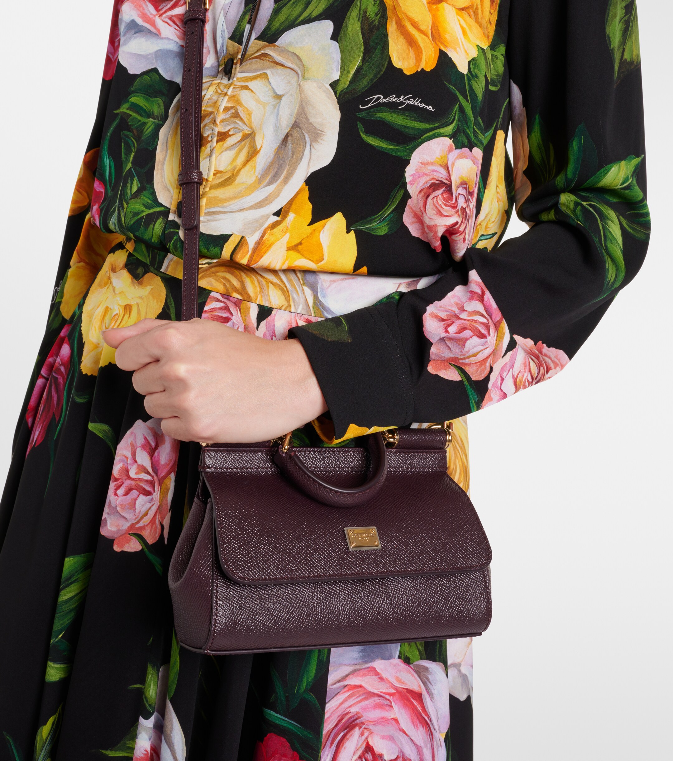 Dolce&Gabbana Sicily Small leather tote bag