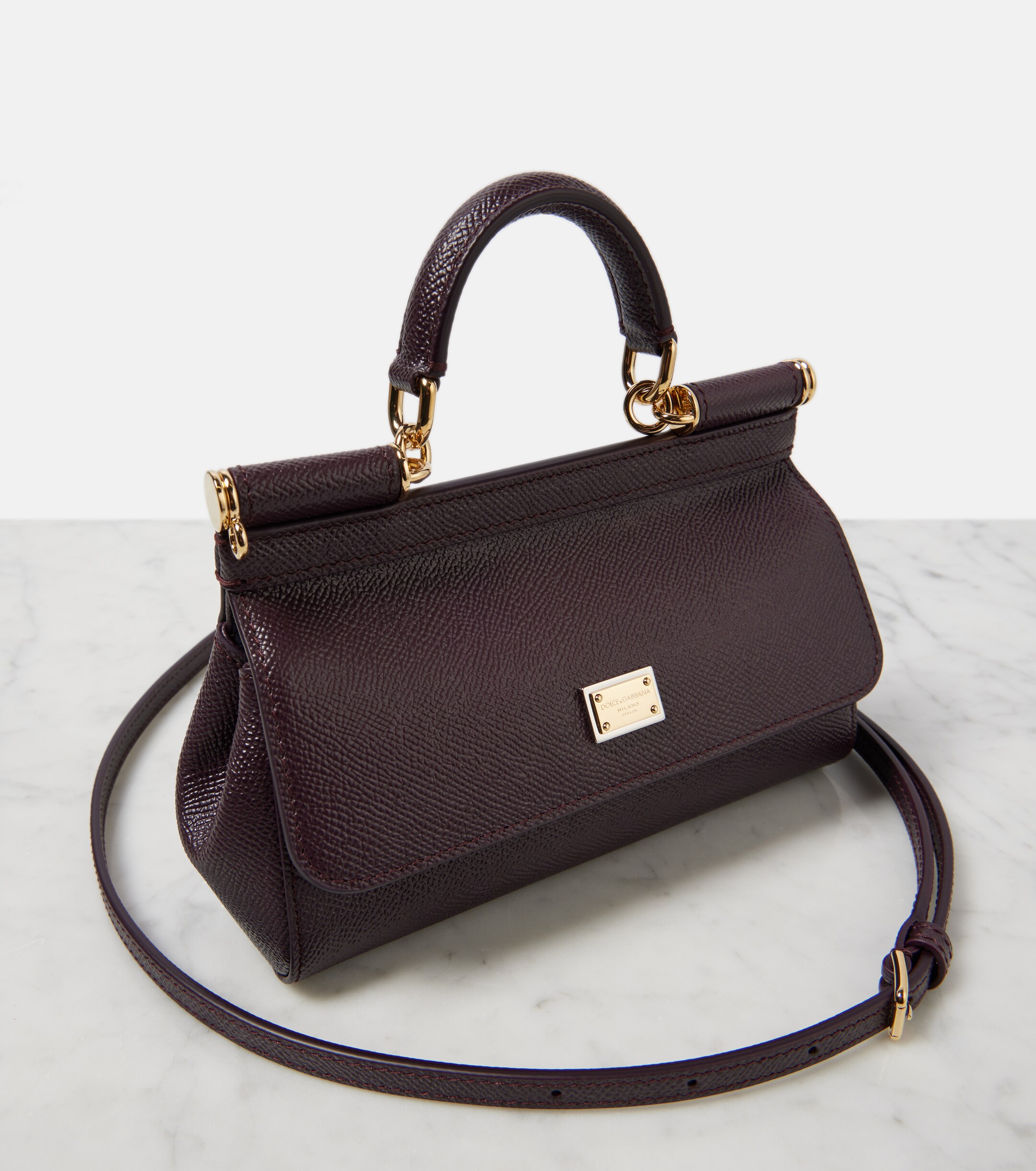 Dolce&Gabbana Sicily Small leather tote bag