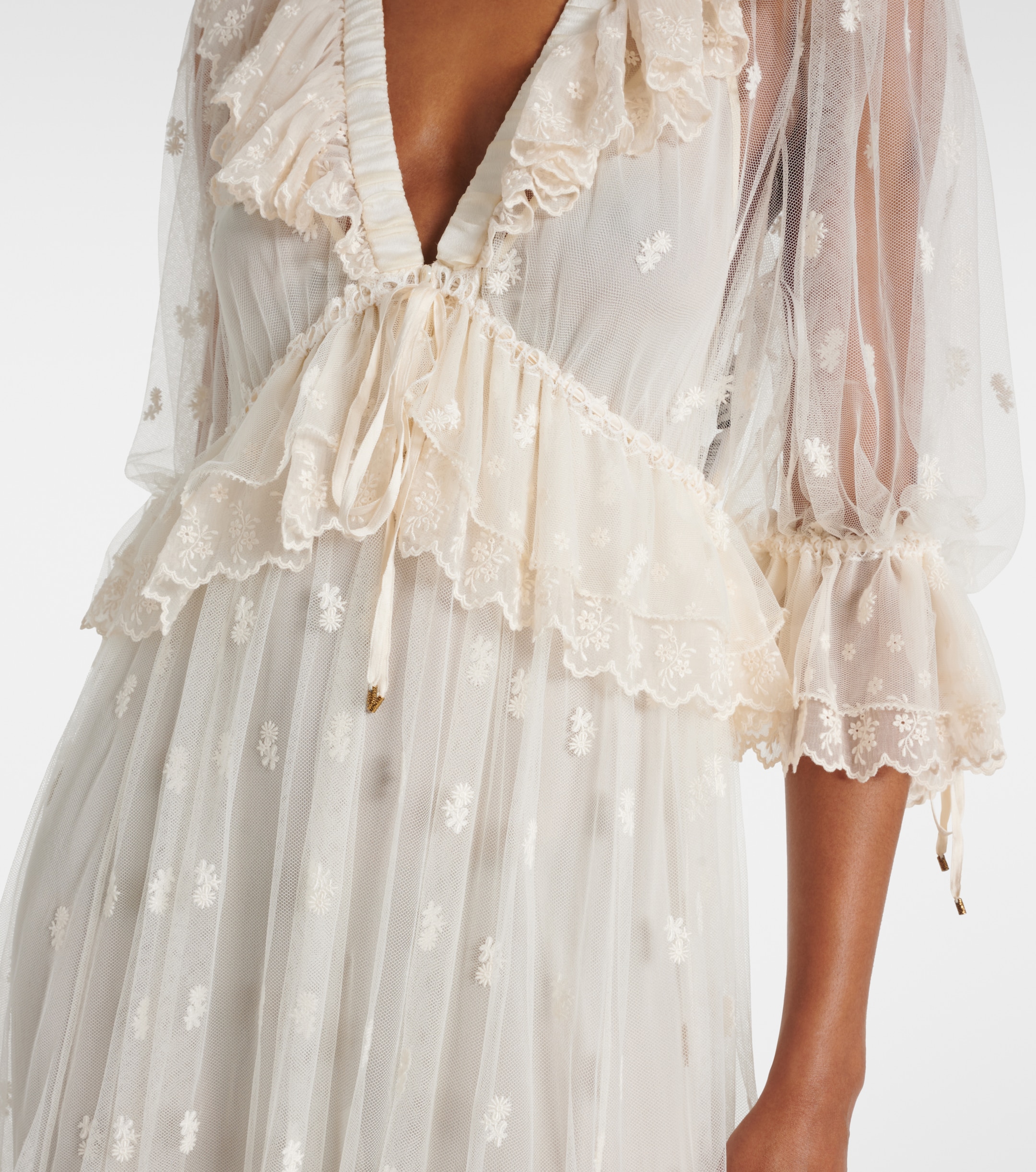 Chlo - Embroidered lace maxi dress | Plush