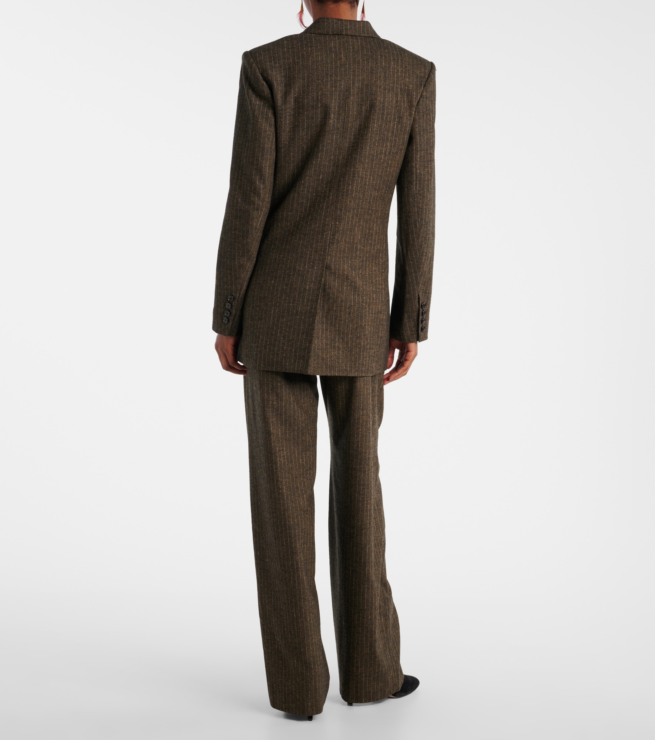 Isabel Marant Jevima chalk stripe suit jacket thumbnail
