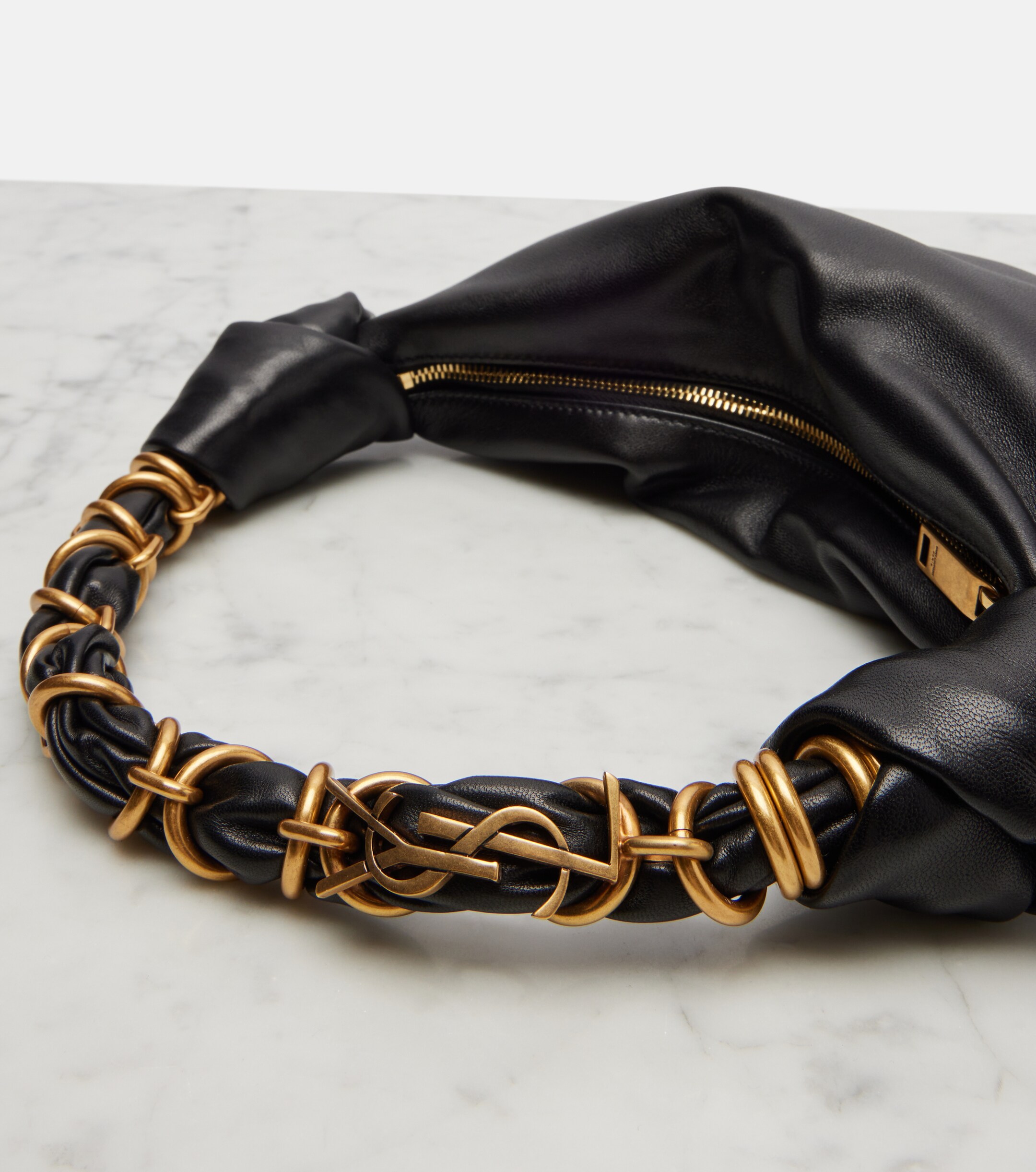 Saint Laurent Amalia Mini leather shoulder bag