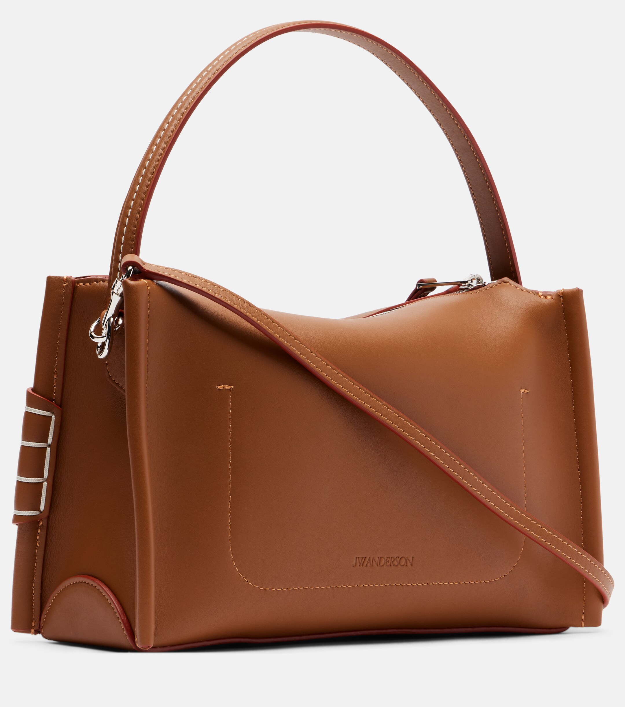Jw Anderson Loafer leather top-handle bag