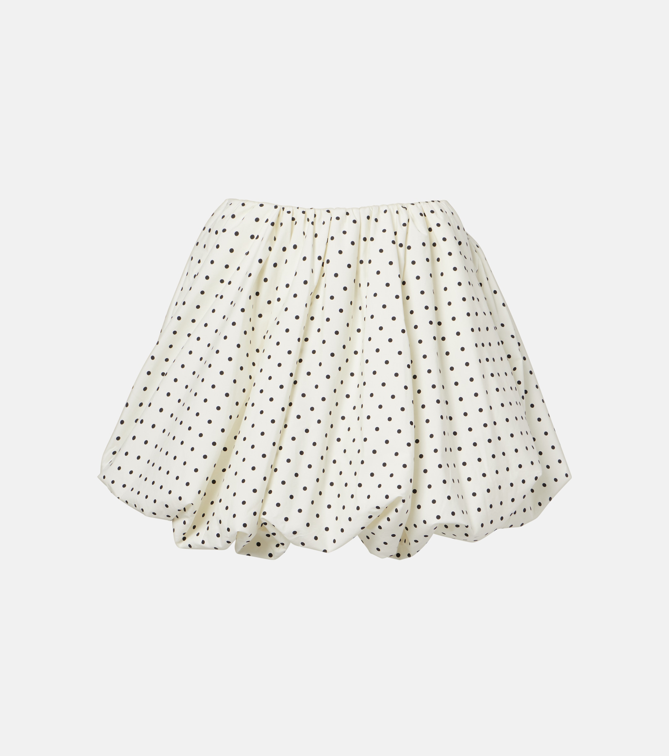 Rotate Balloon polka-dot poplin miniskirt