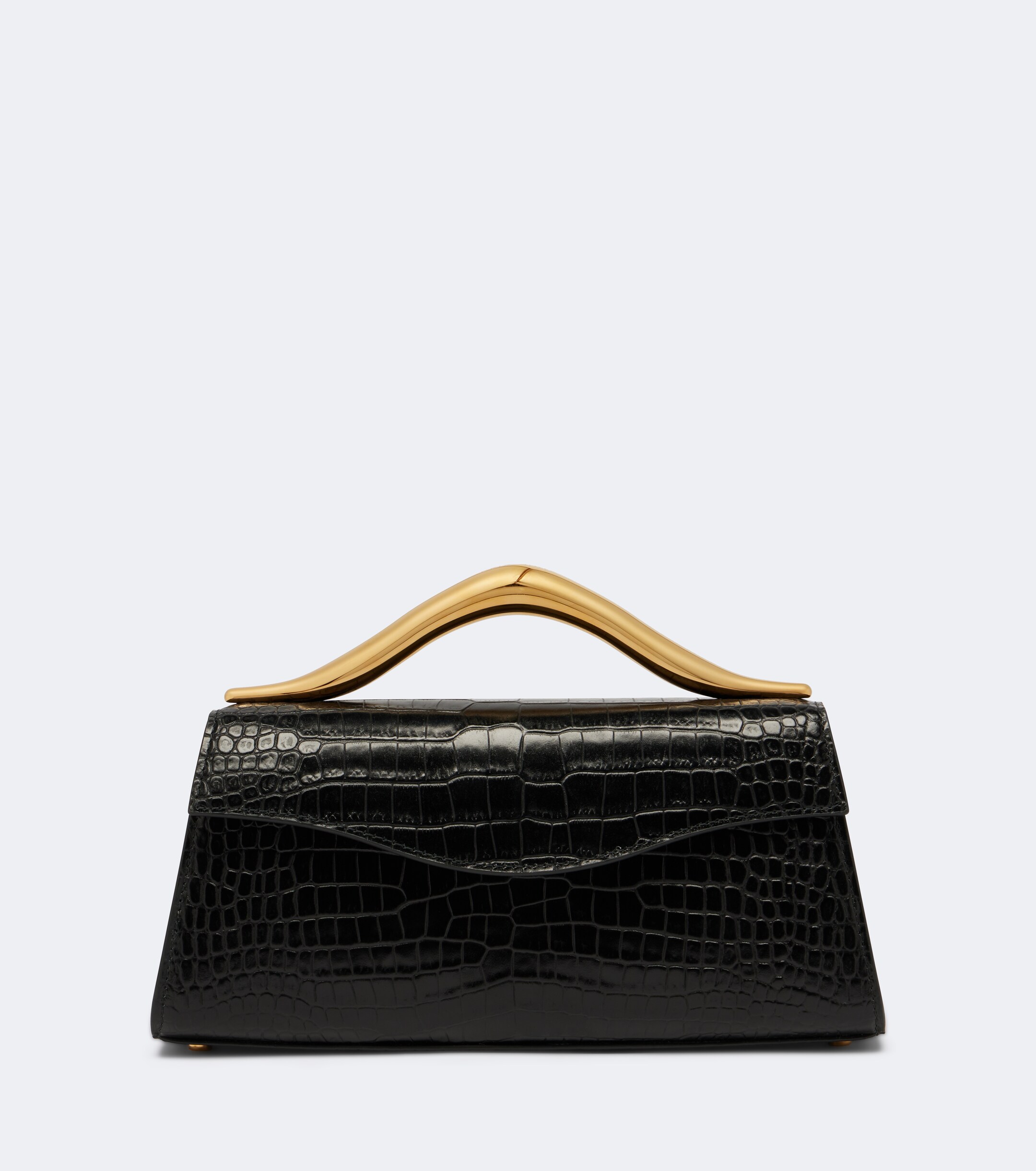 Elie Saab Petit Wave croc-effect leather top-handle bag