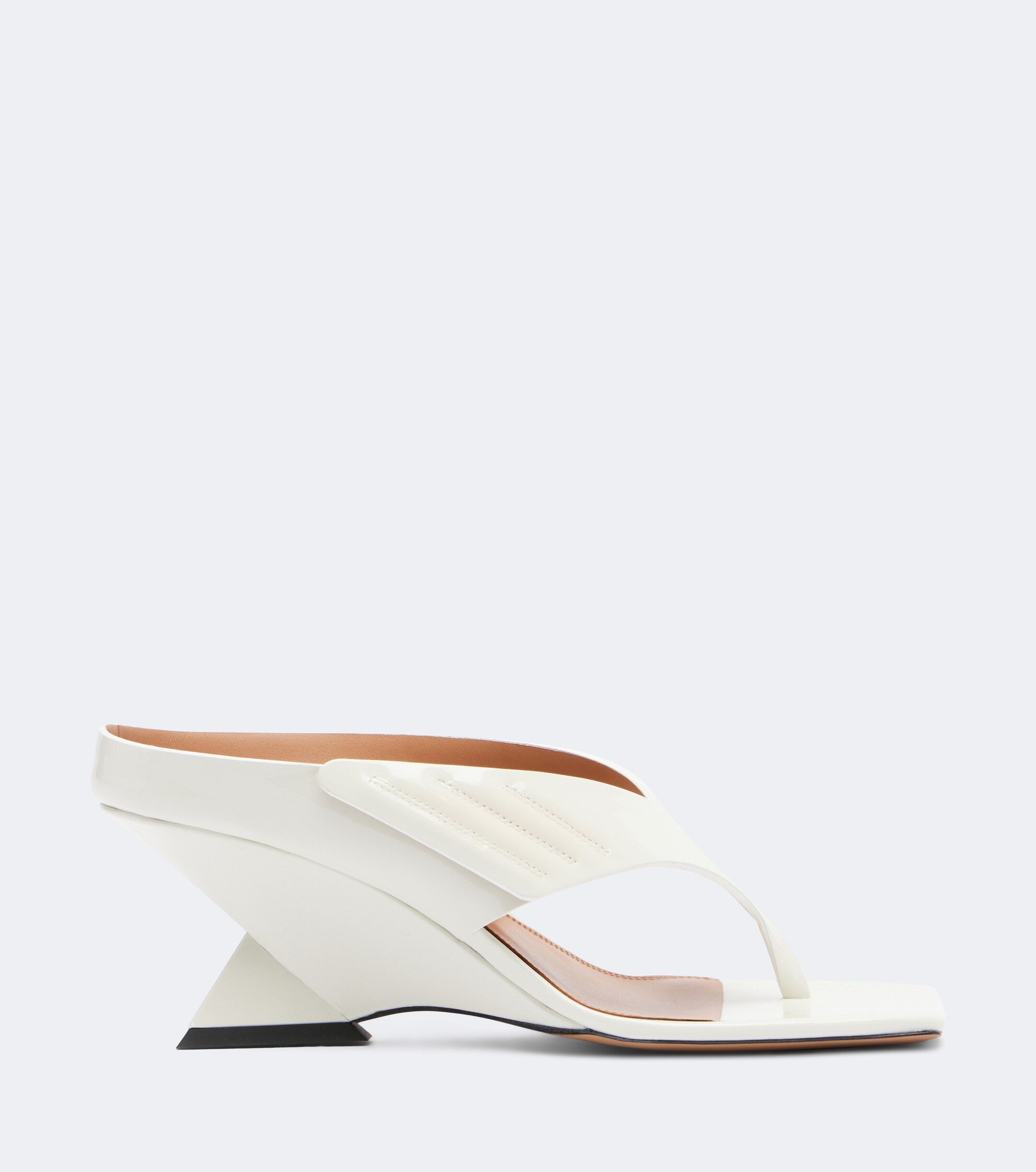 THE ATTICO The Attico Cheope patent leather wedge sandals