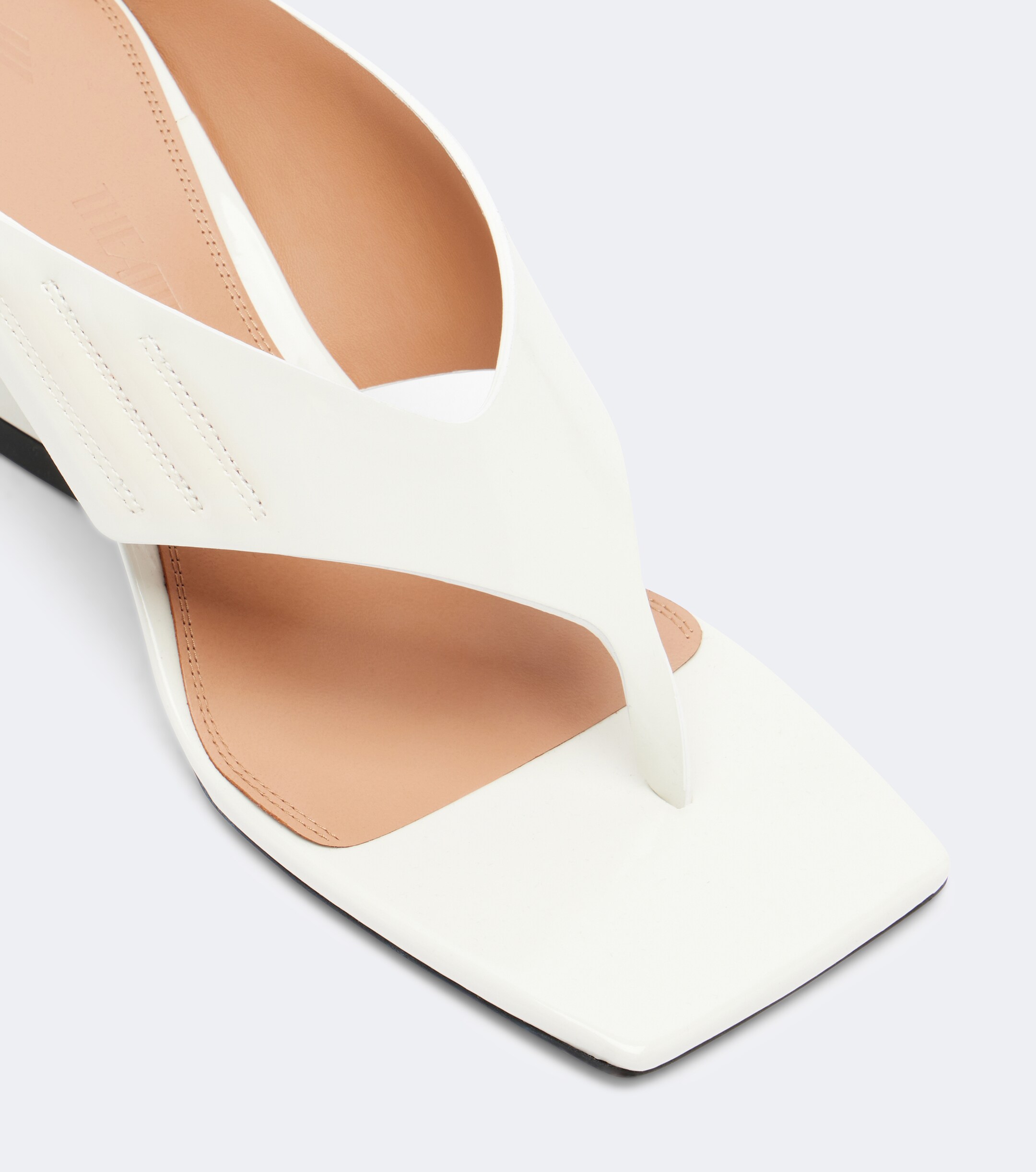 THE ATTICO The Attico Cheope patent leather wedge sandals