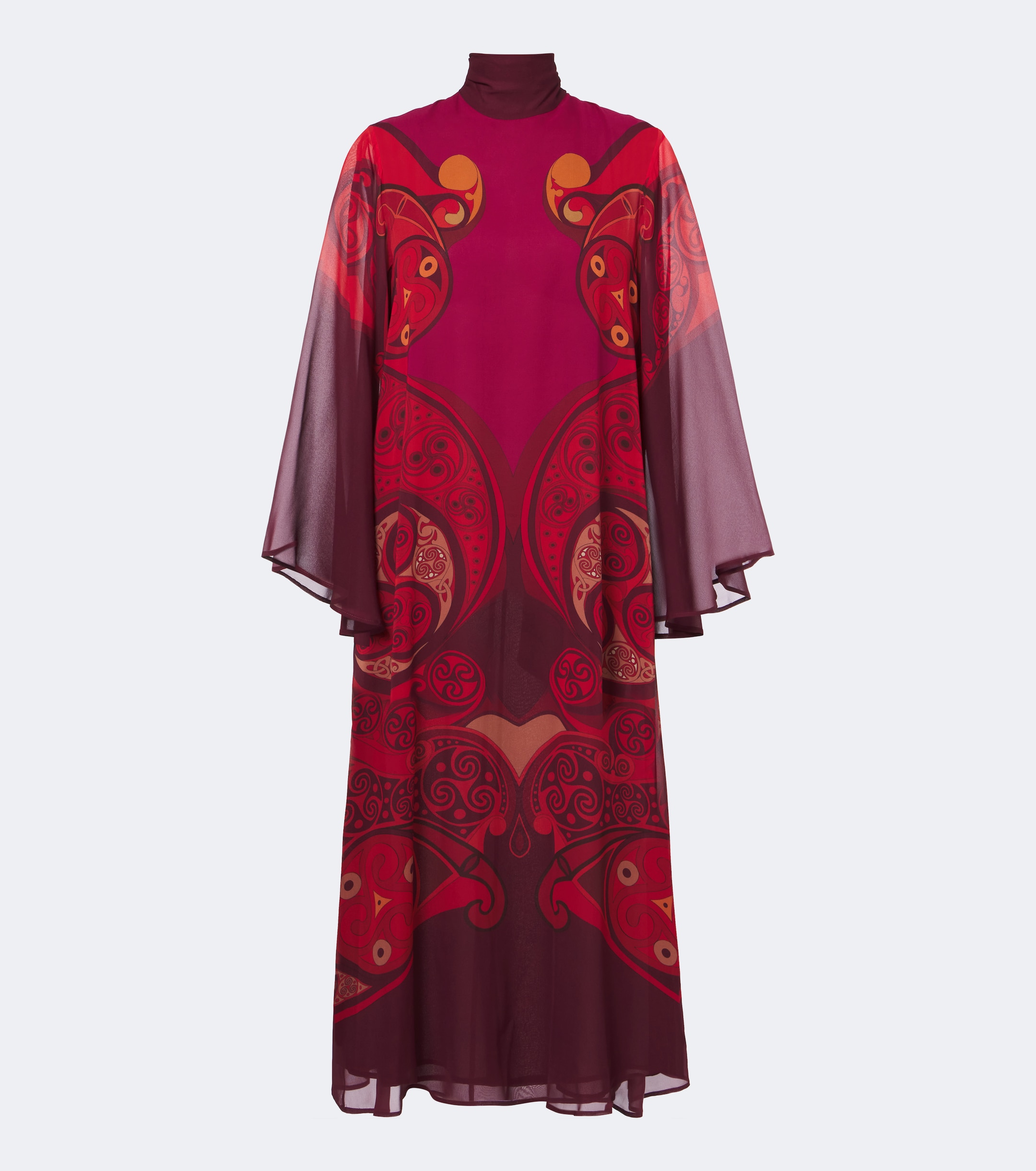 La DoubleJ La DoubleJ Alchemy printed silk georgette midi dress