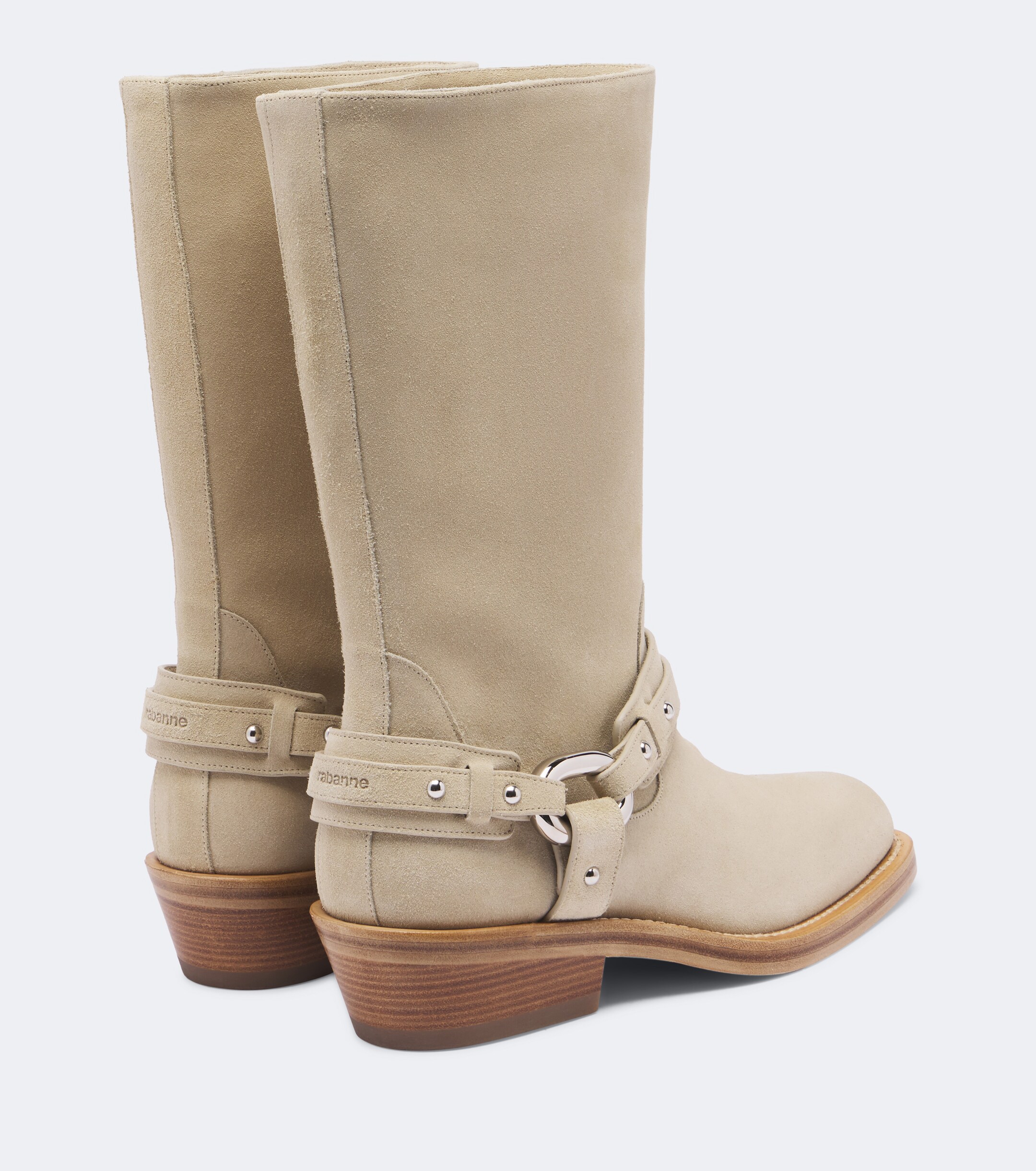 Rabanne Rabanne Suede biker boots