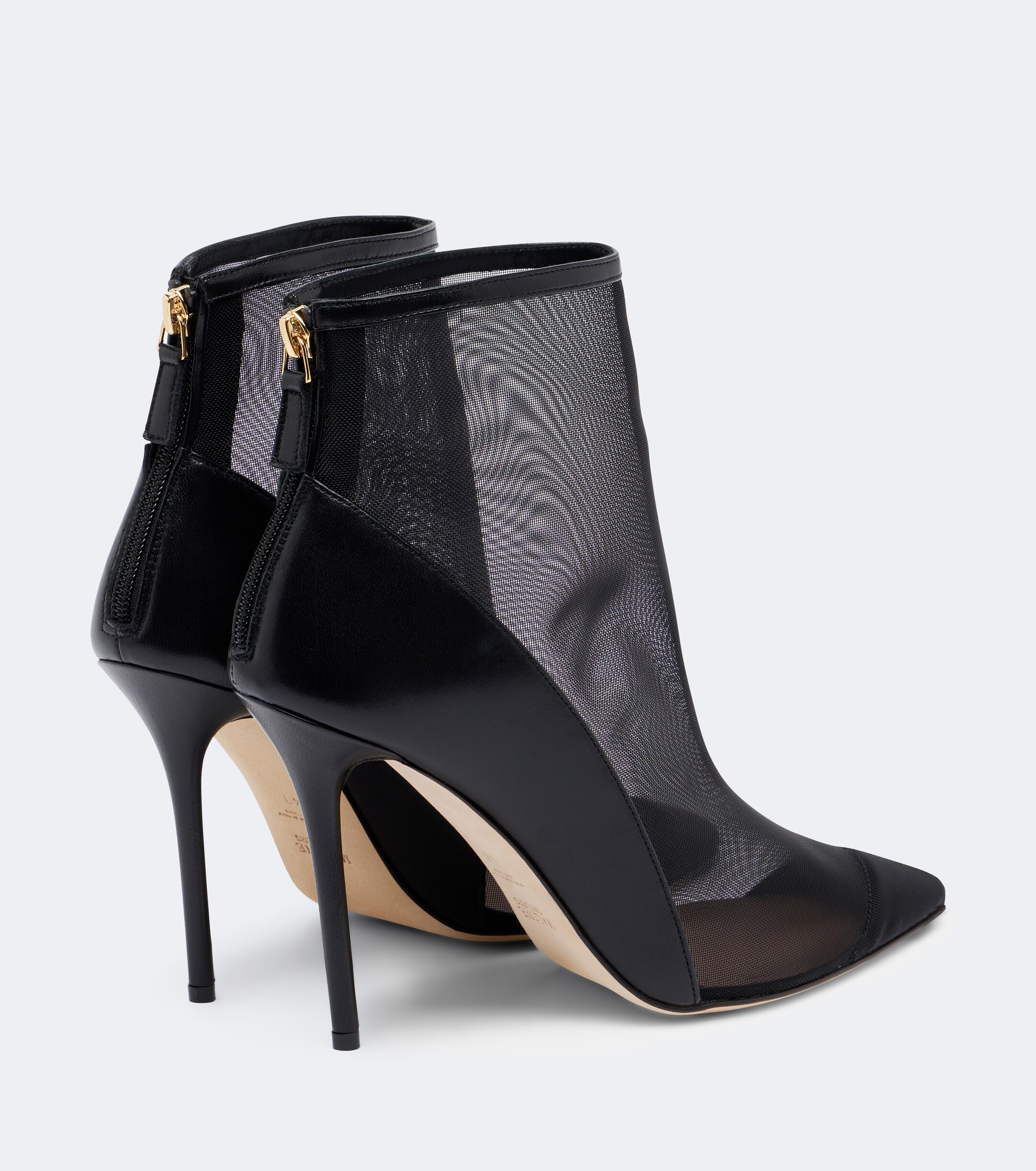 Malone Souliers Malone Souliers Arc leather-trimmed mesh ankle boots