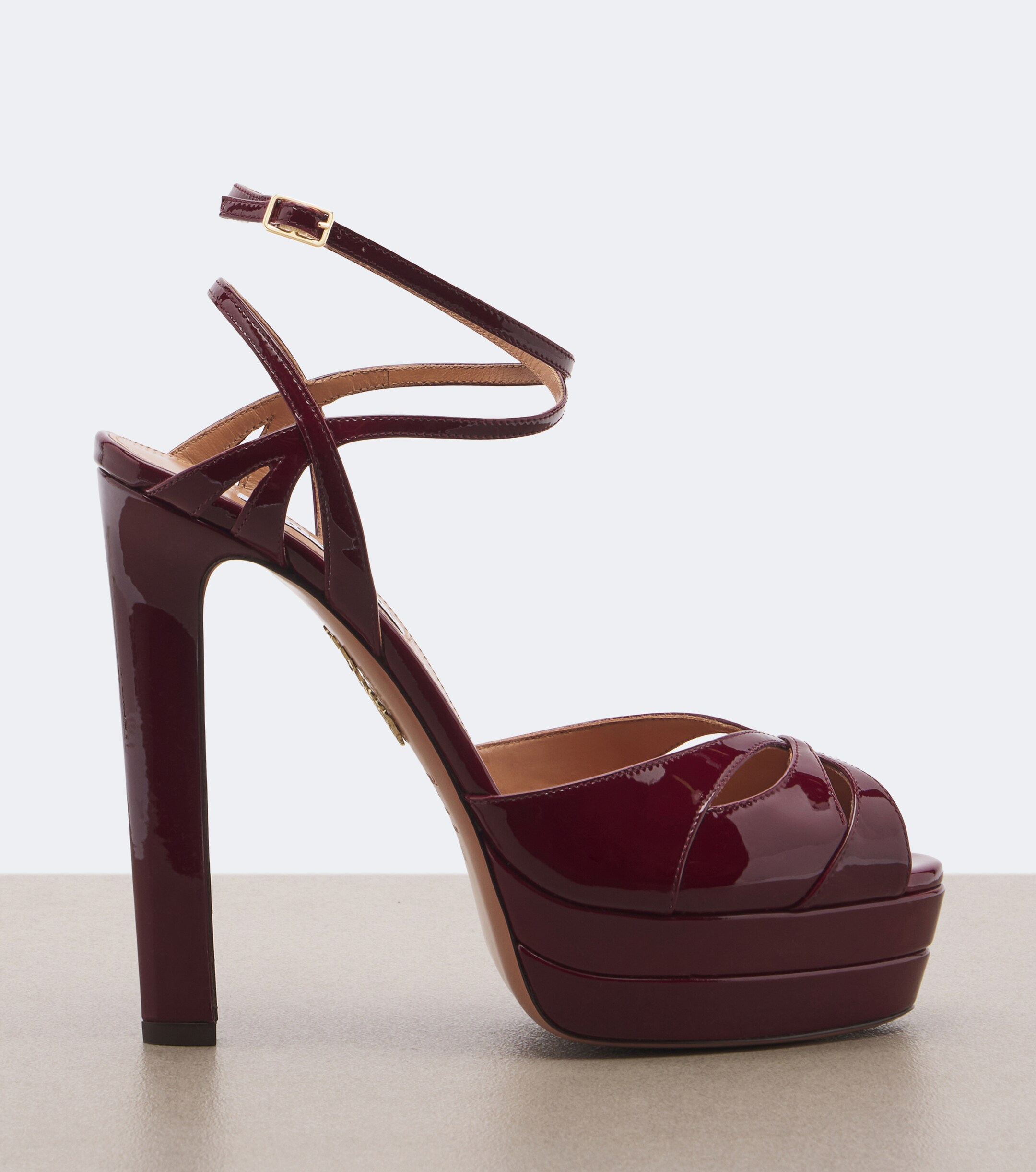 AQUAZZURA Aquazzura Moves patent leather platform sandals
