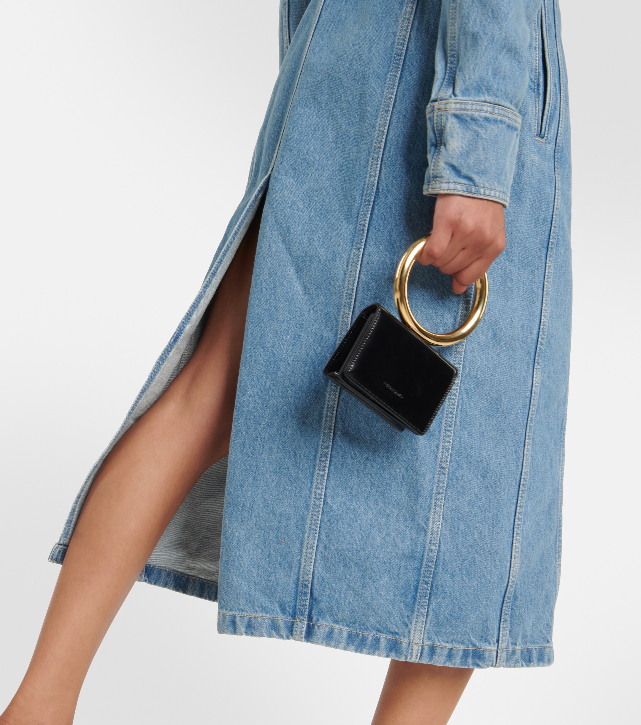 ferragamo denim dress Ferragamo, Cotton denim shirt dress, Women, Blue, XXS, Dresses