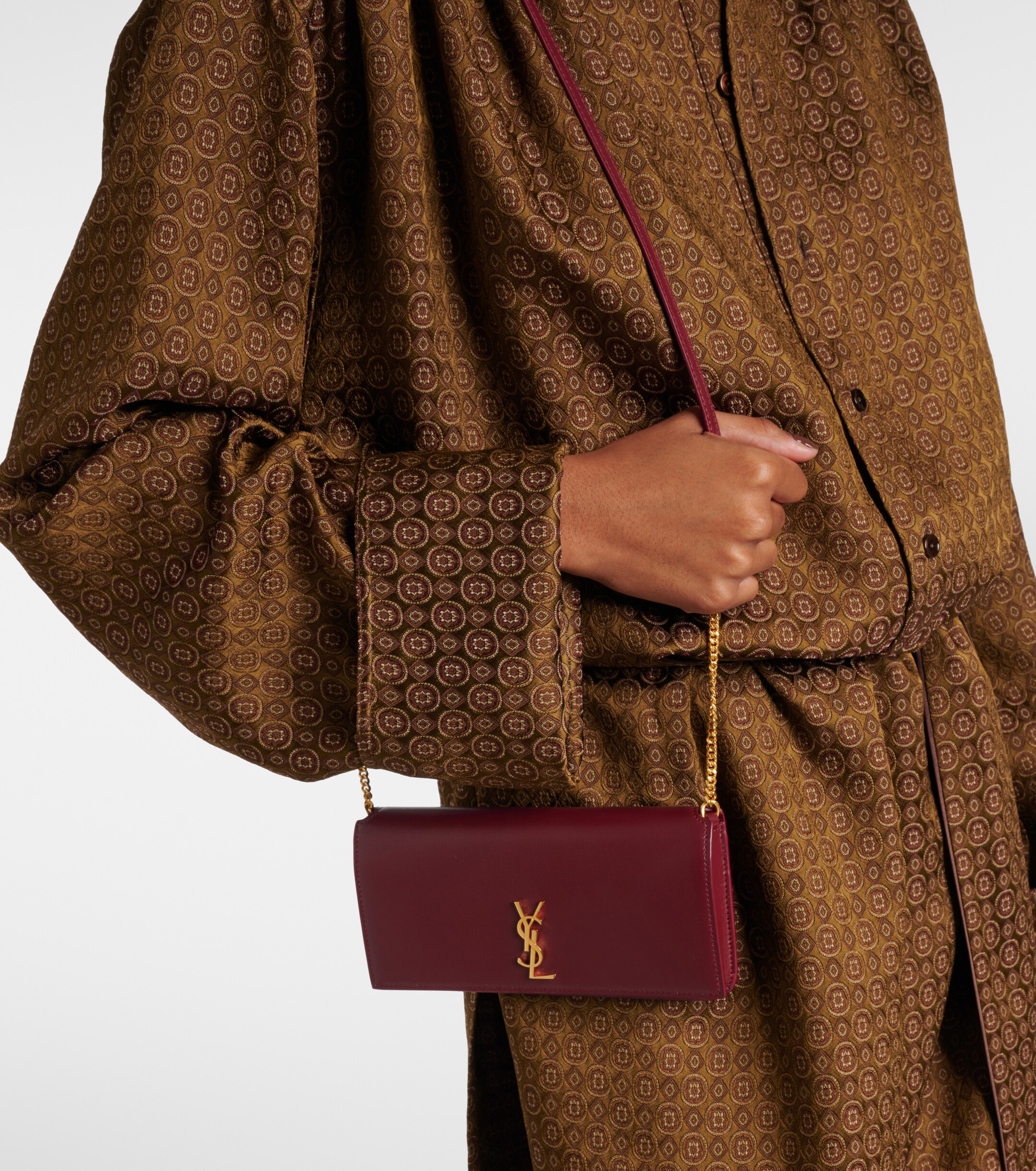 Saint Laurent Cassandre leather crossbody bag