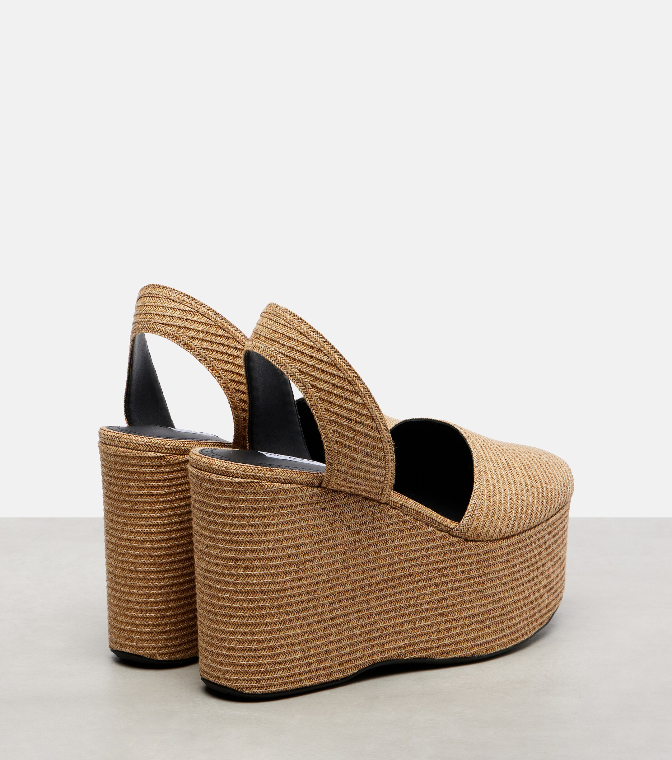 Alaïa Straw wedge sandals thumbnail