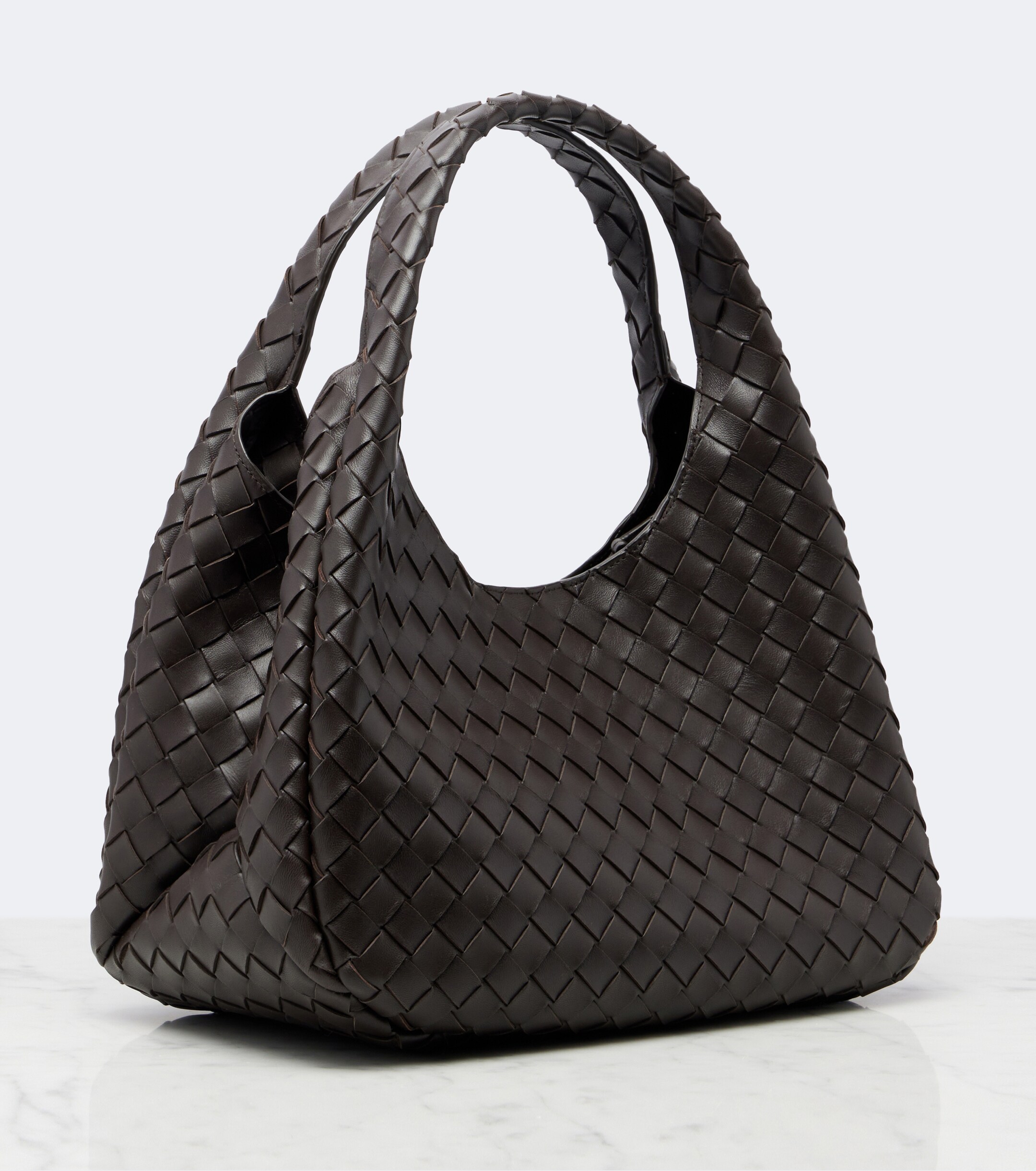 Bottega Veneta Campana Intrecciato leather shoulder bag