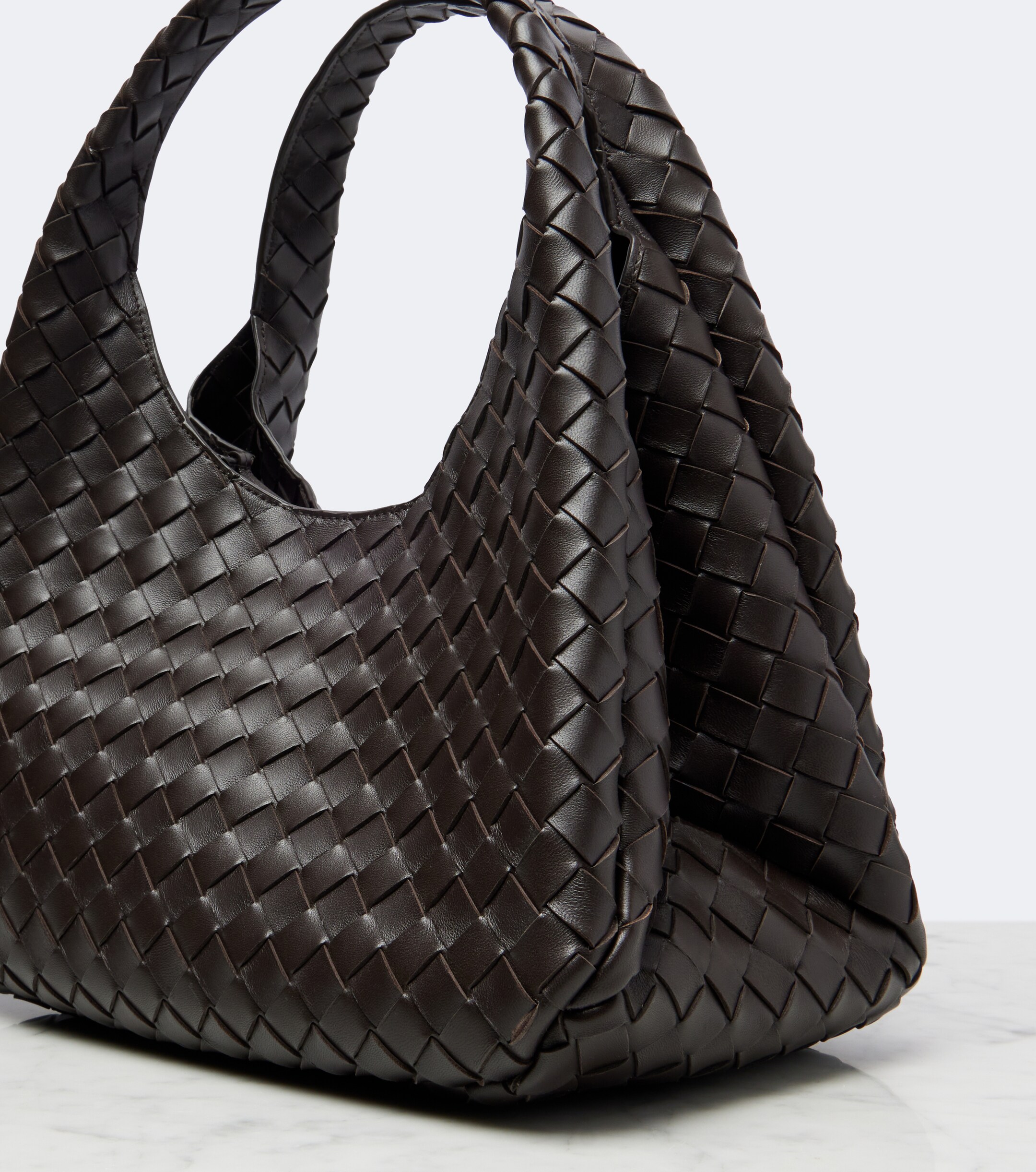 Bottega Veneta Campana Intrecciato leather shoulder bag