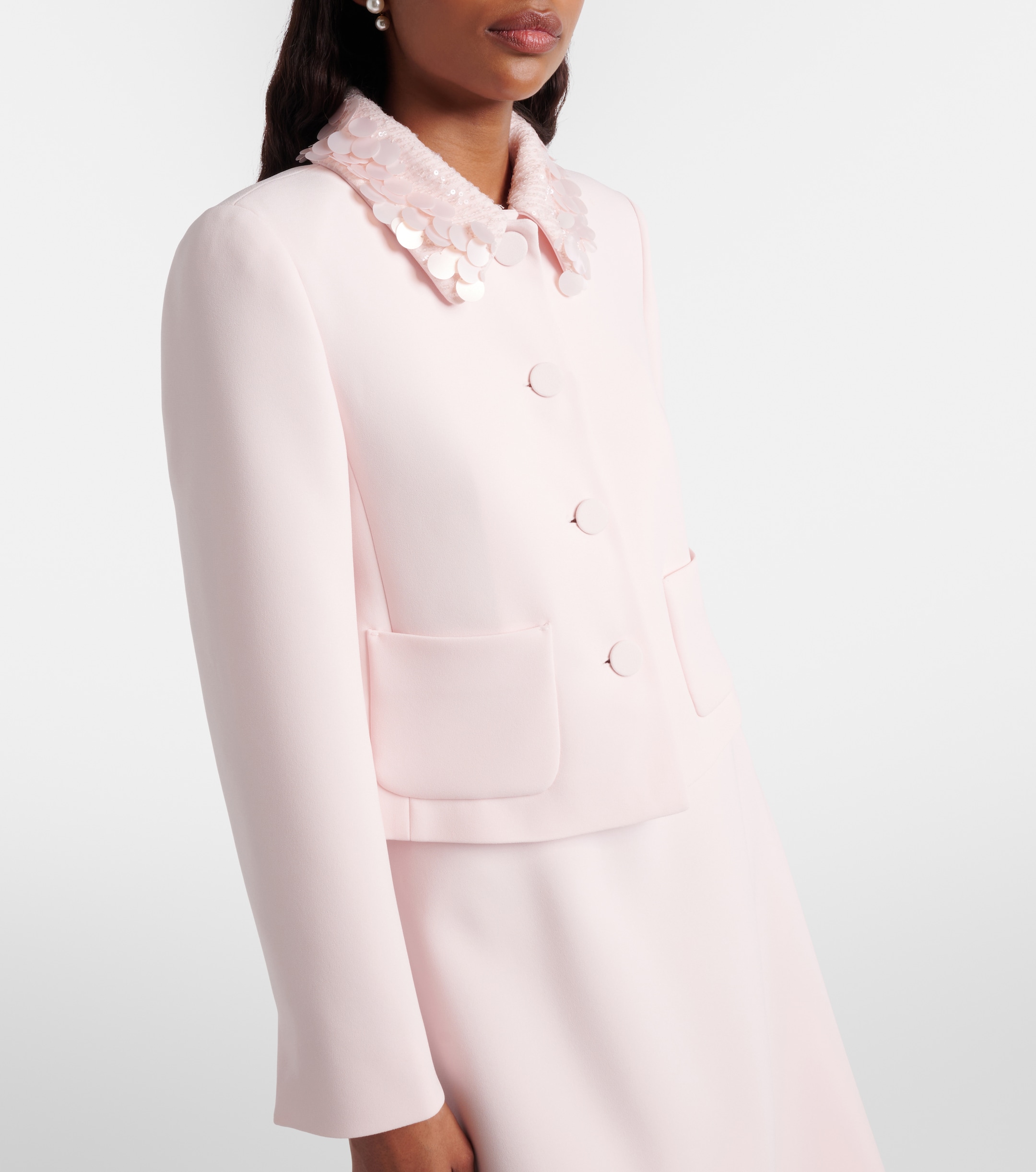 Max Mara Pinne sequined crêpe jacket