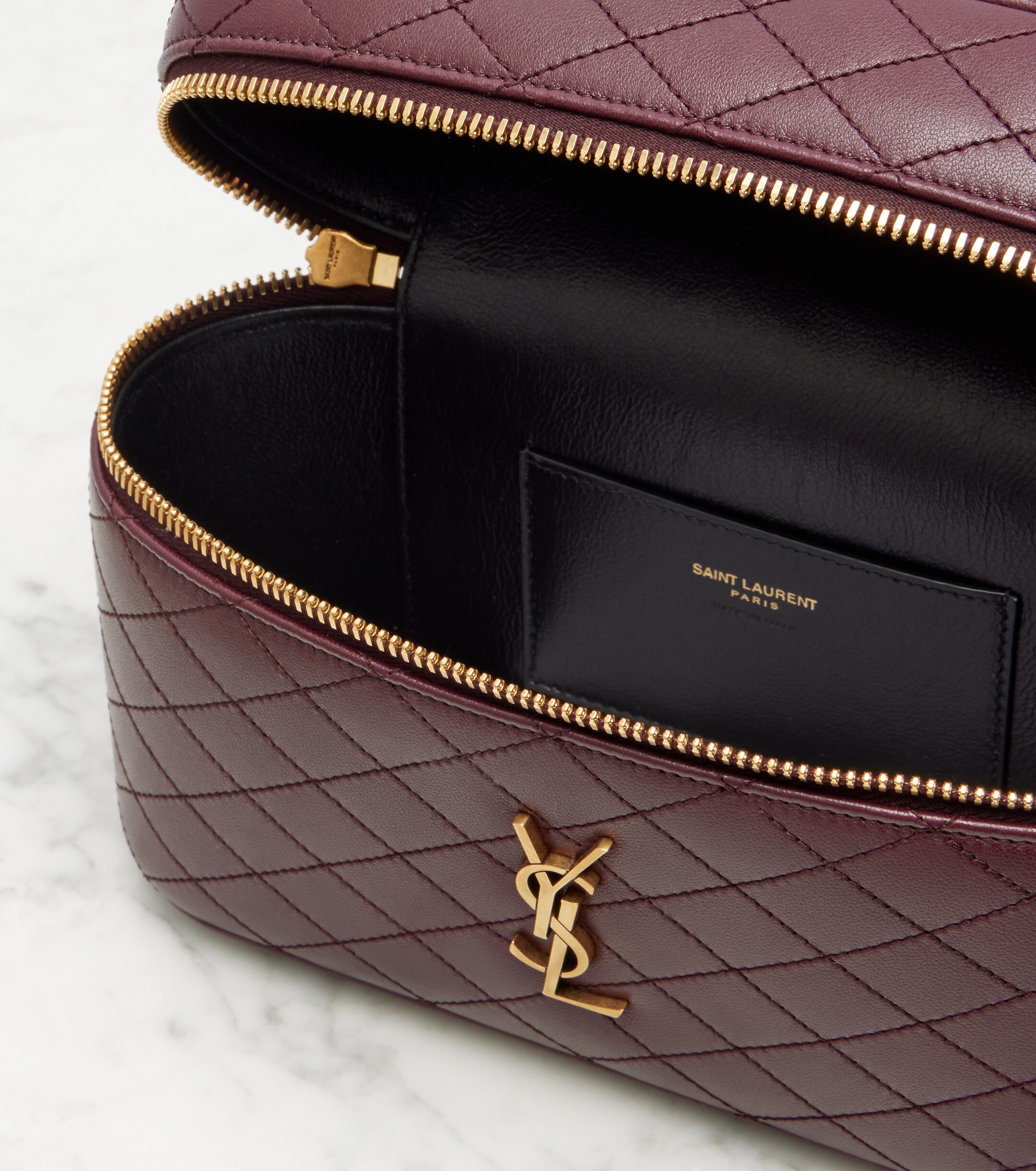 Saint Laurent Gaby Large leather vanity bag