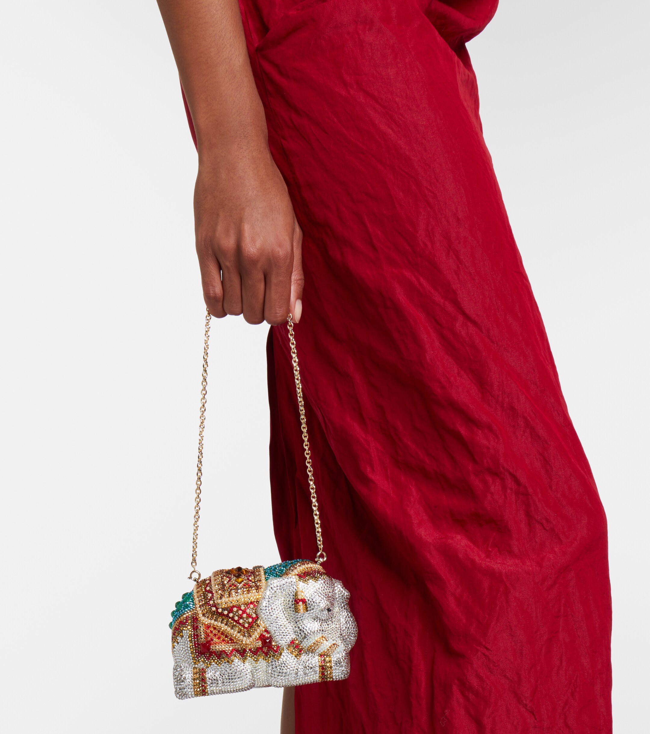 Judith Leiber Couture Elephant Small embellished clutch thumbnail