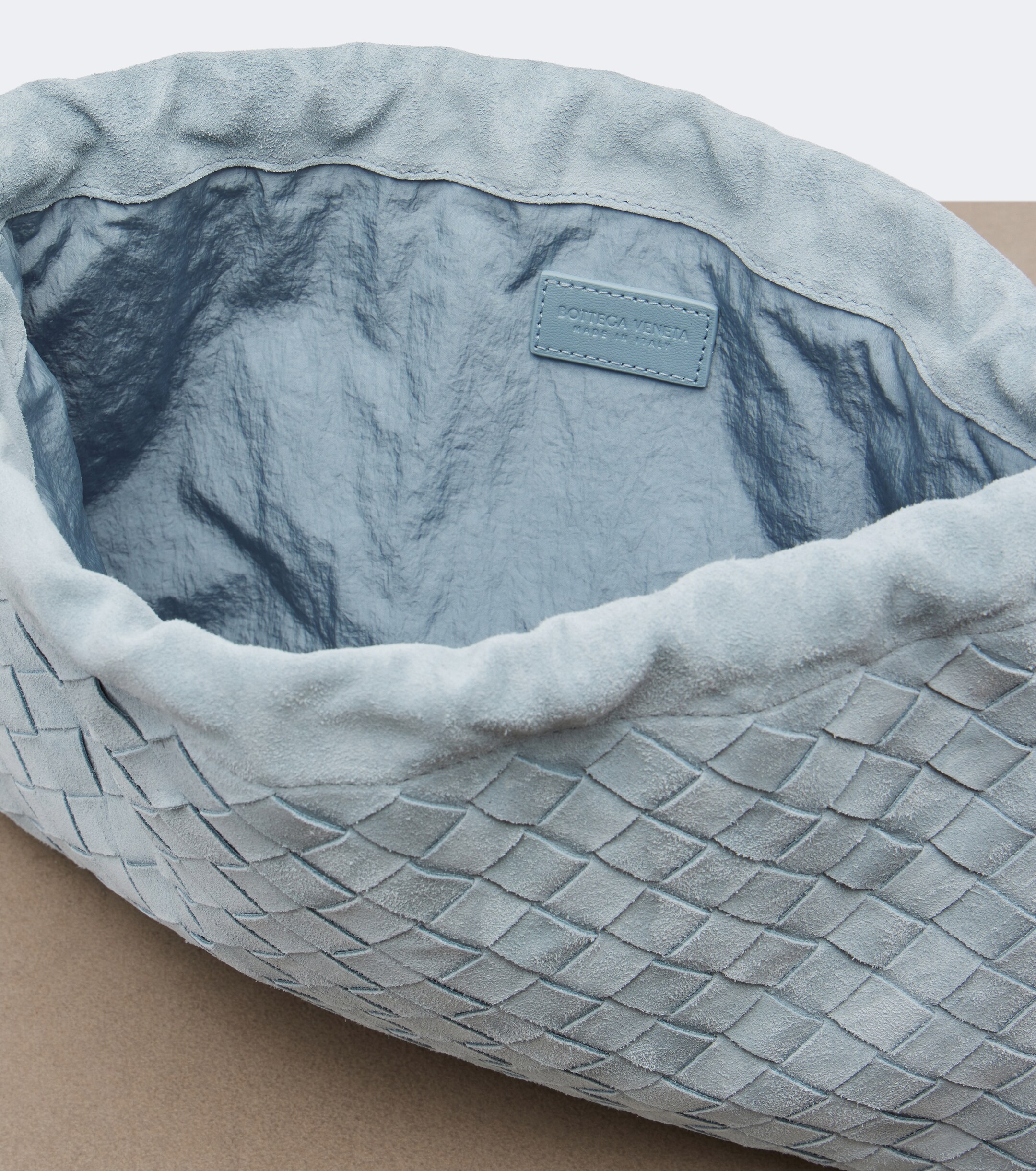 Bottega Veneta Dustbag Intrecciato Small suede pouch
