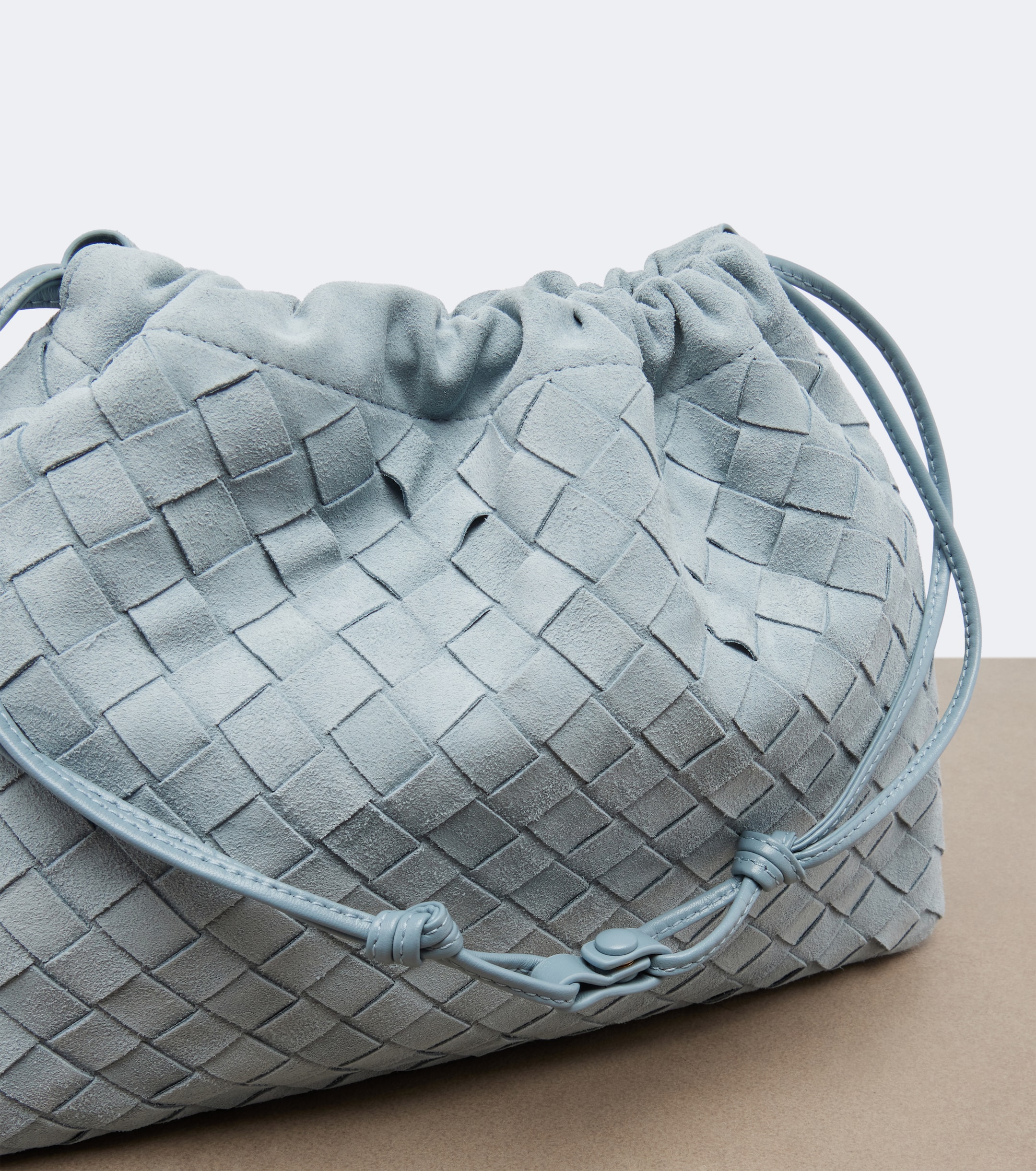 Bottega Veneta Dustbag Intrecciato Small suede pouch