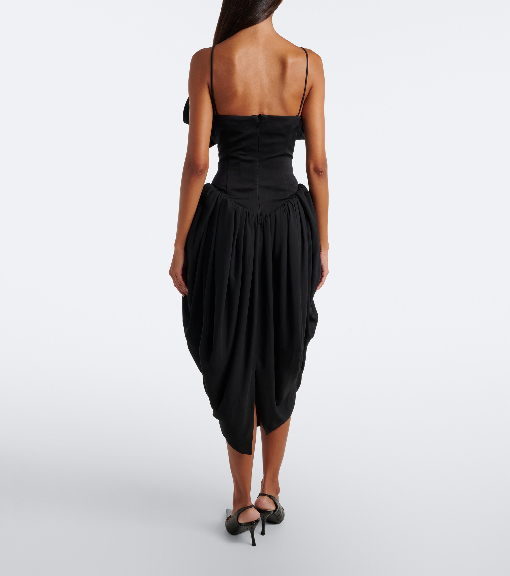 Magda Butrym Magda Butrym Draped cotton and silk corset dress