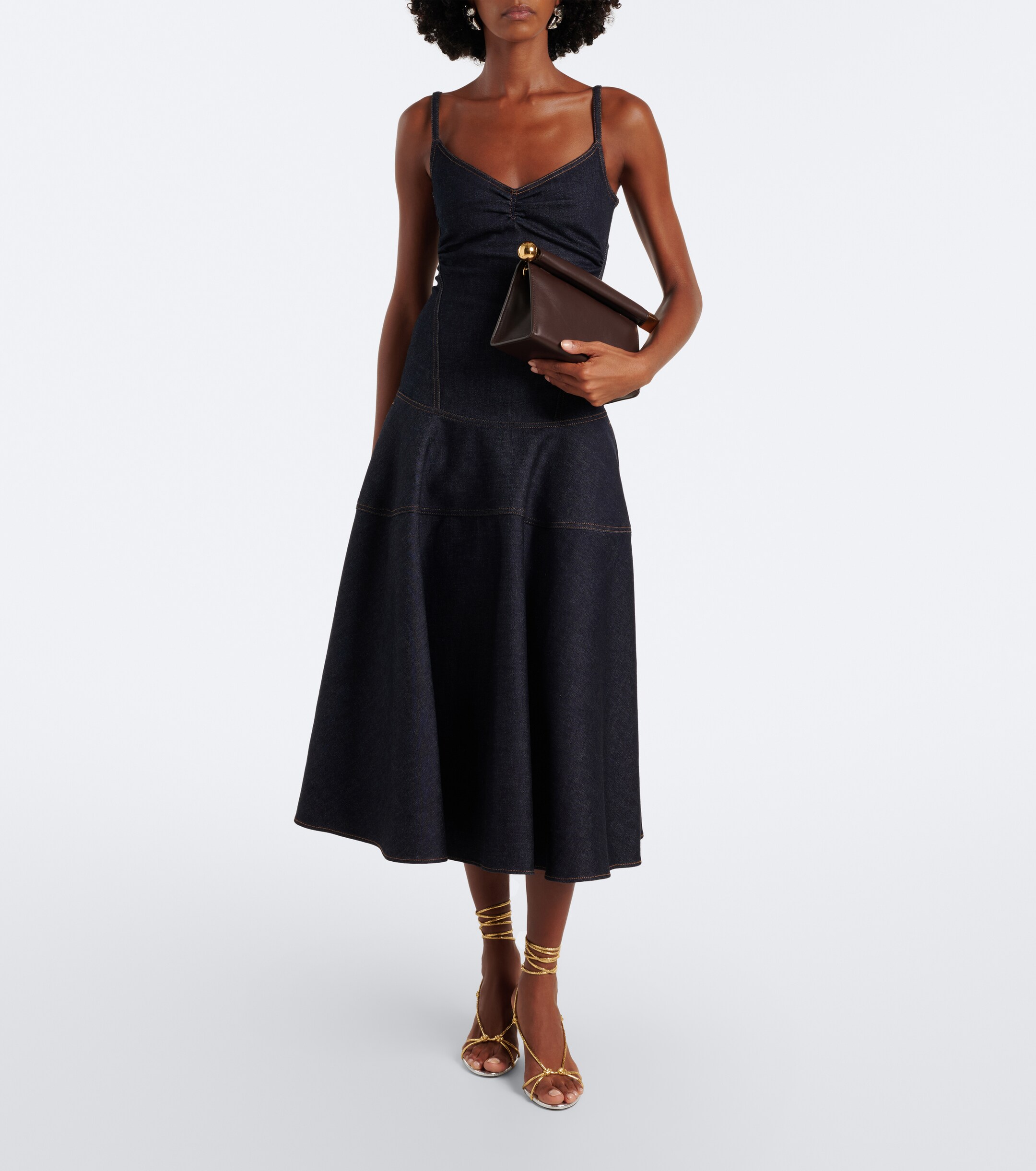 Jacquemus Rond Carré Small leather clutch