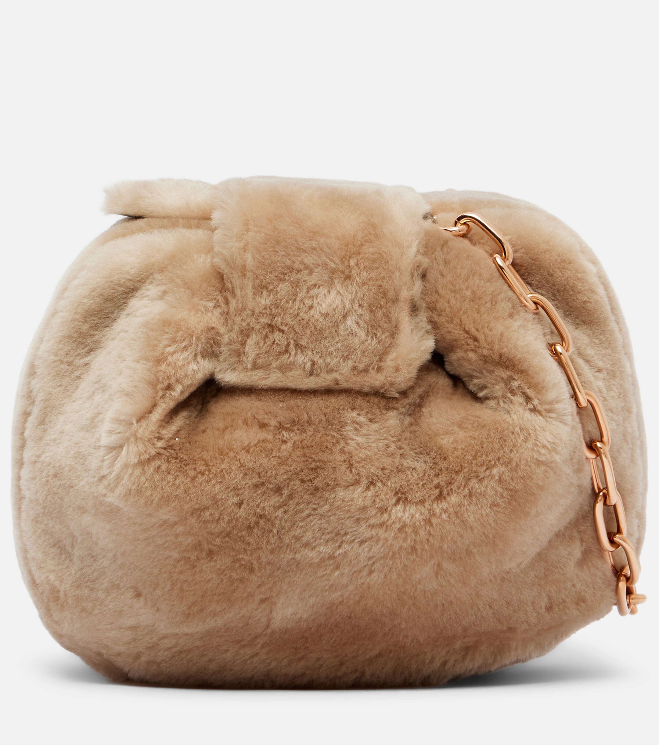 Gabriela Hearst Demi Small shearling clutch