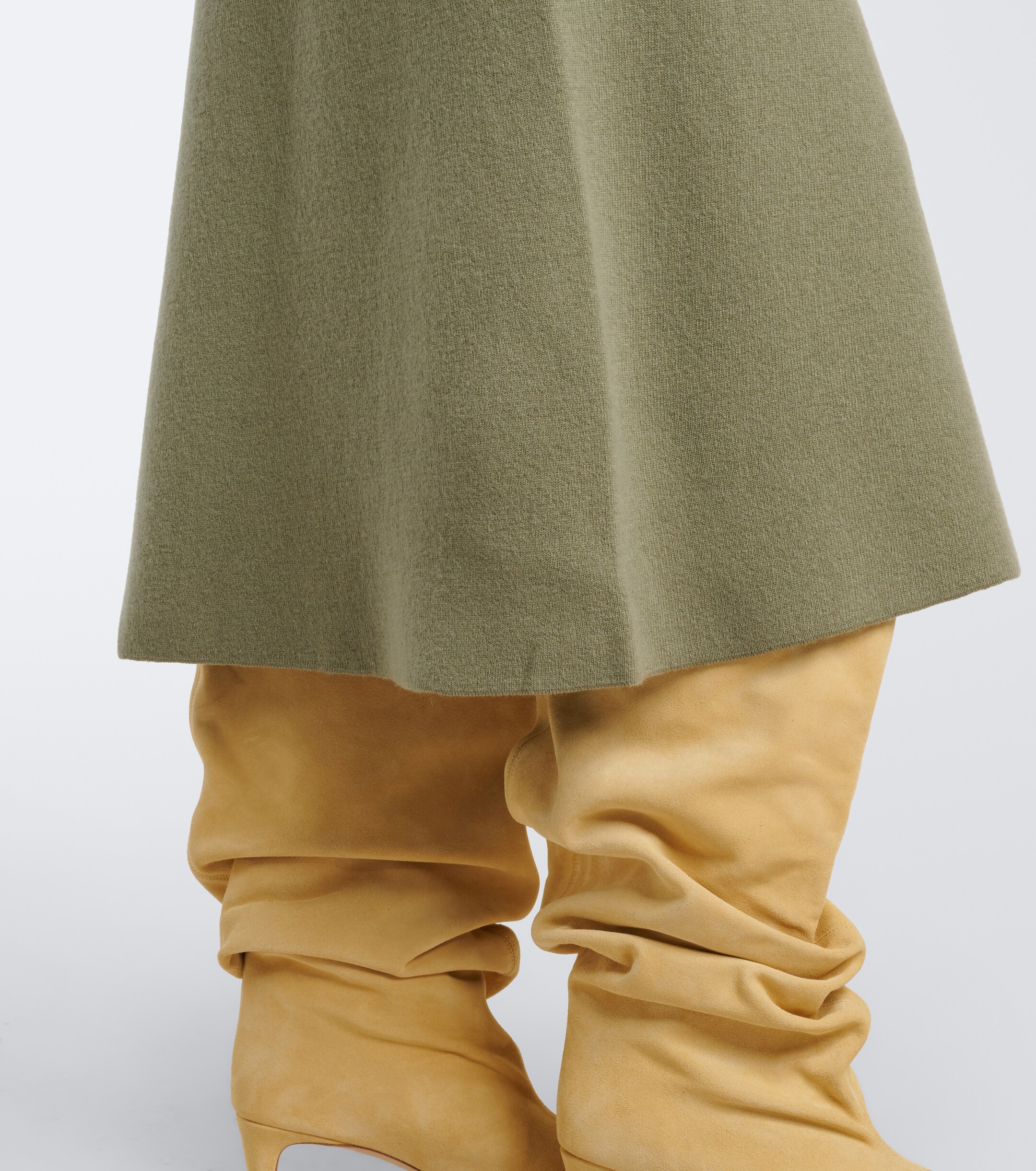 Jardin des Orangers Jardin des Orangers Virgin wool and cashmere midi skirt
