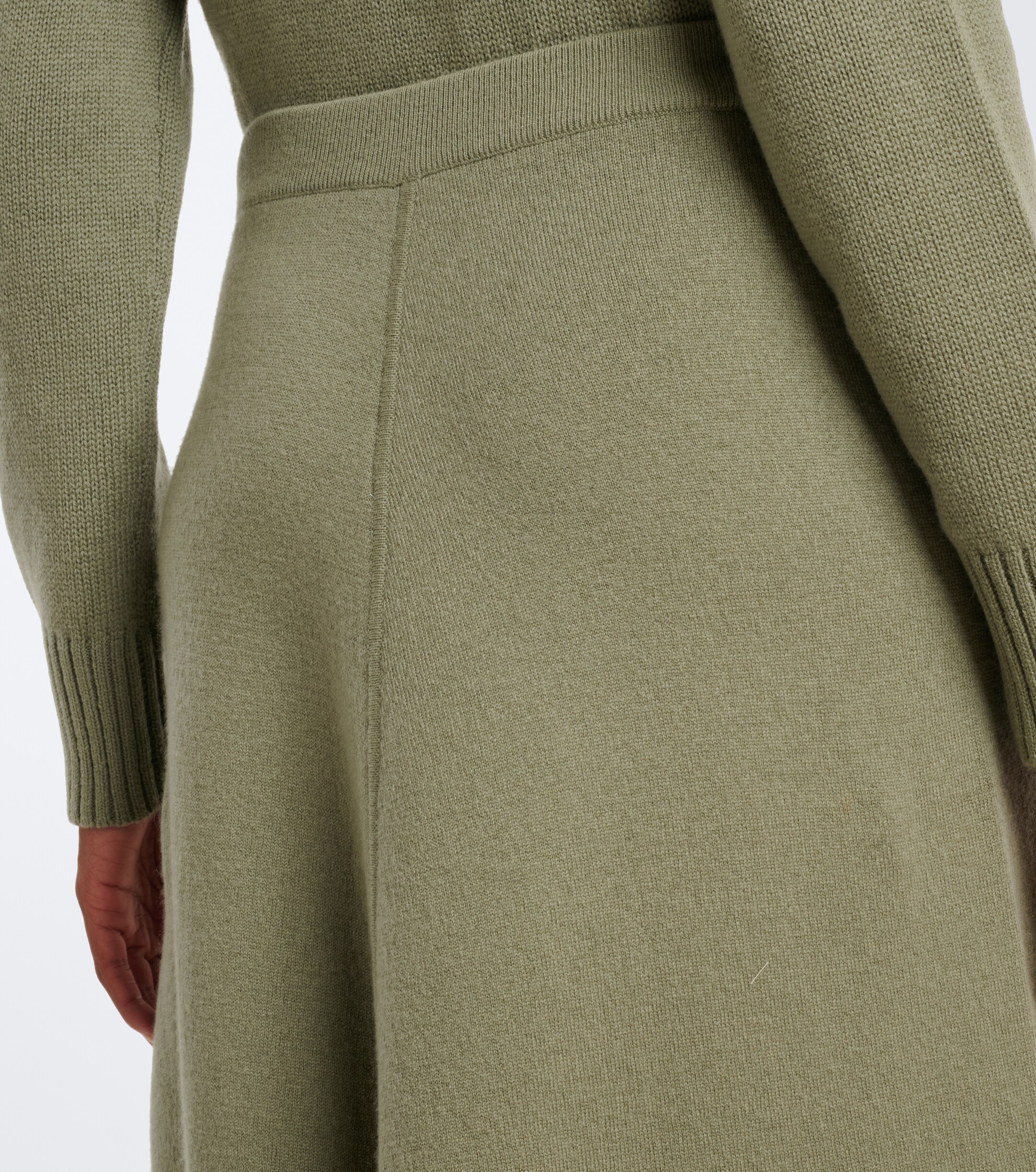 Jardin des Orangers Jardin des Orangers Virgin wool and cashmere midi skirt
