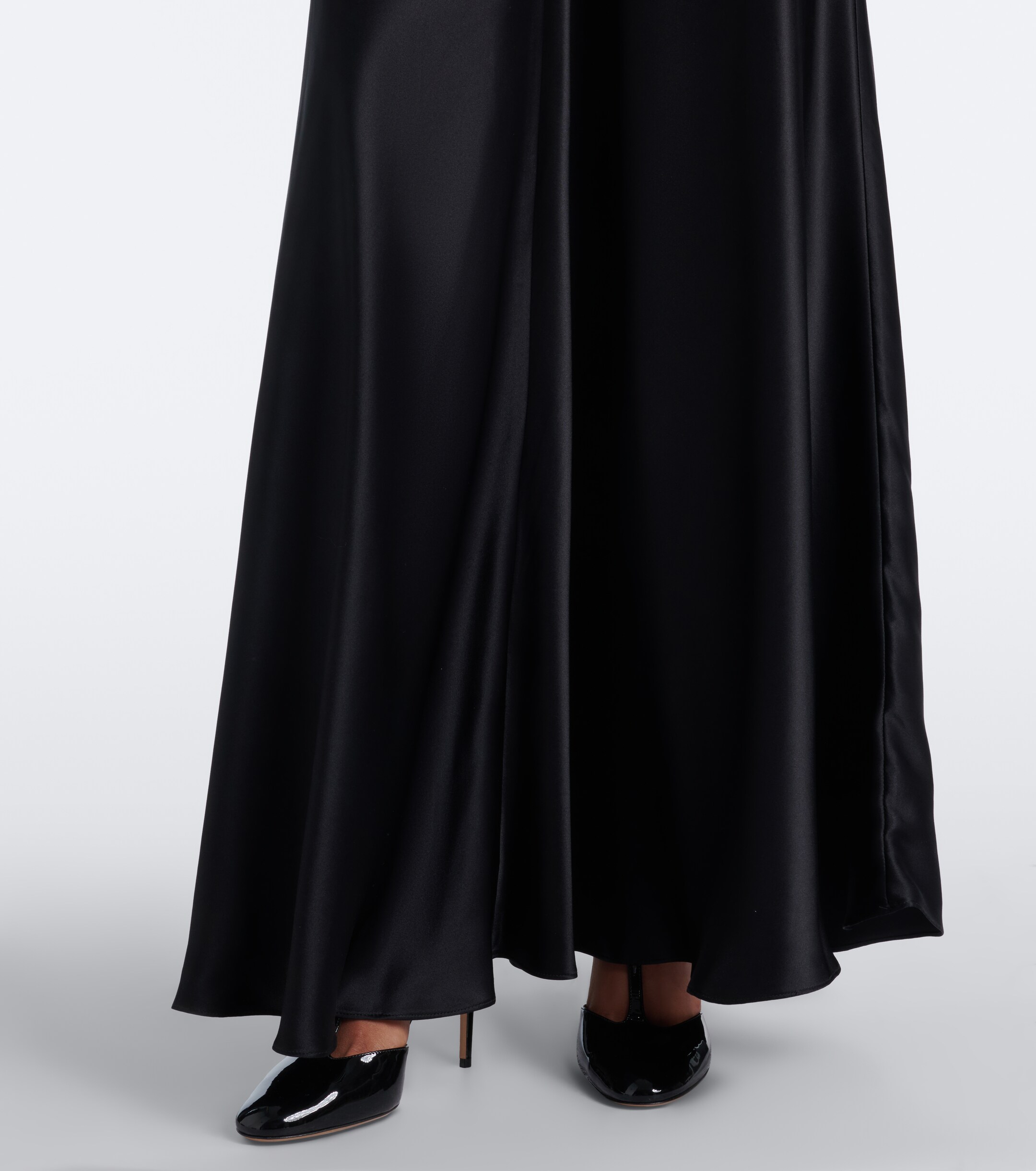 Rodarte Rodarte Lace-trimmed sequined silk satin gown