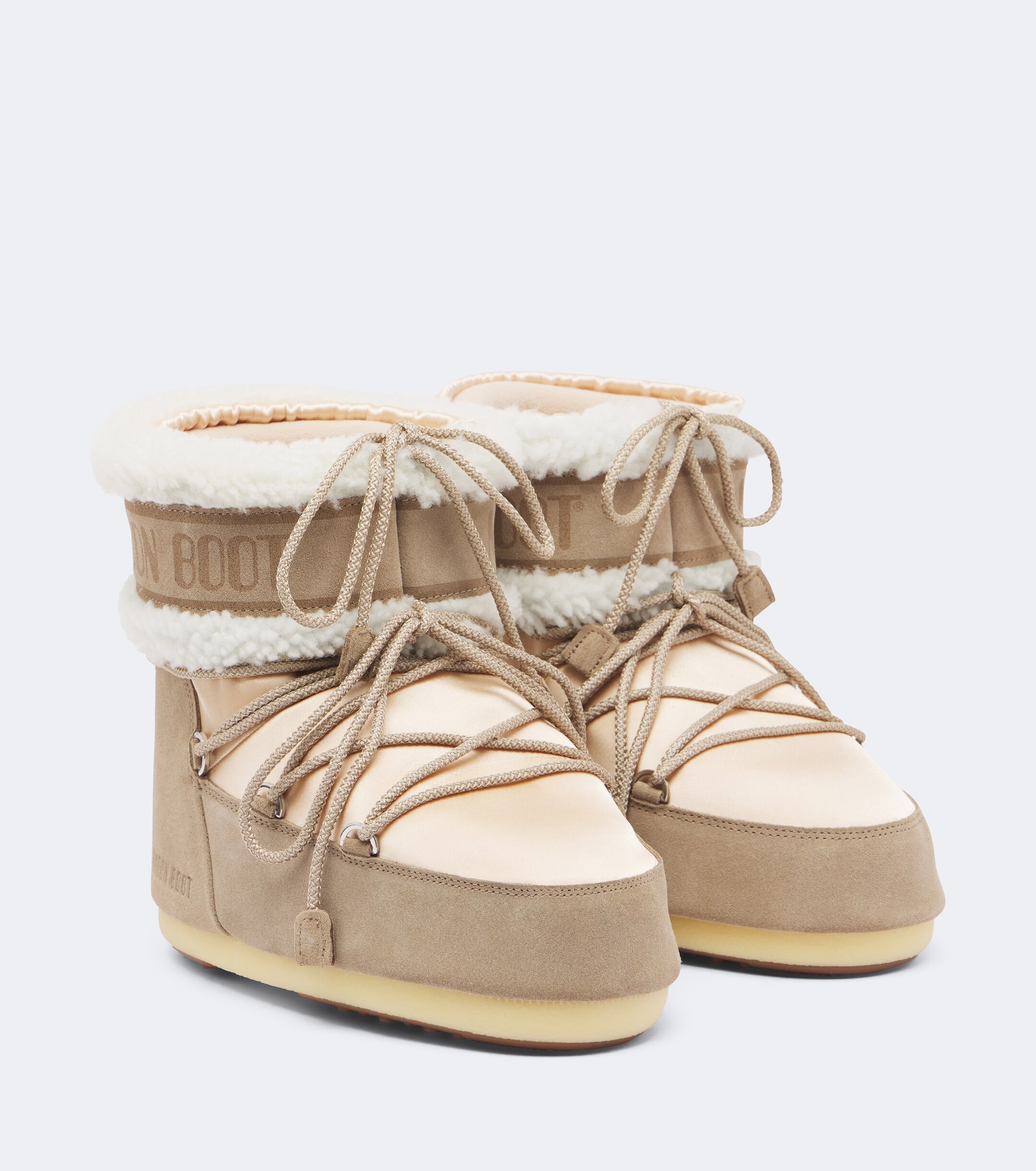 MOON BOOT Moon Boot Icon Low Pearly Plus satin snow boots