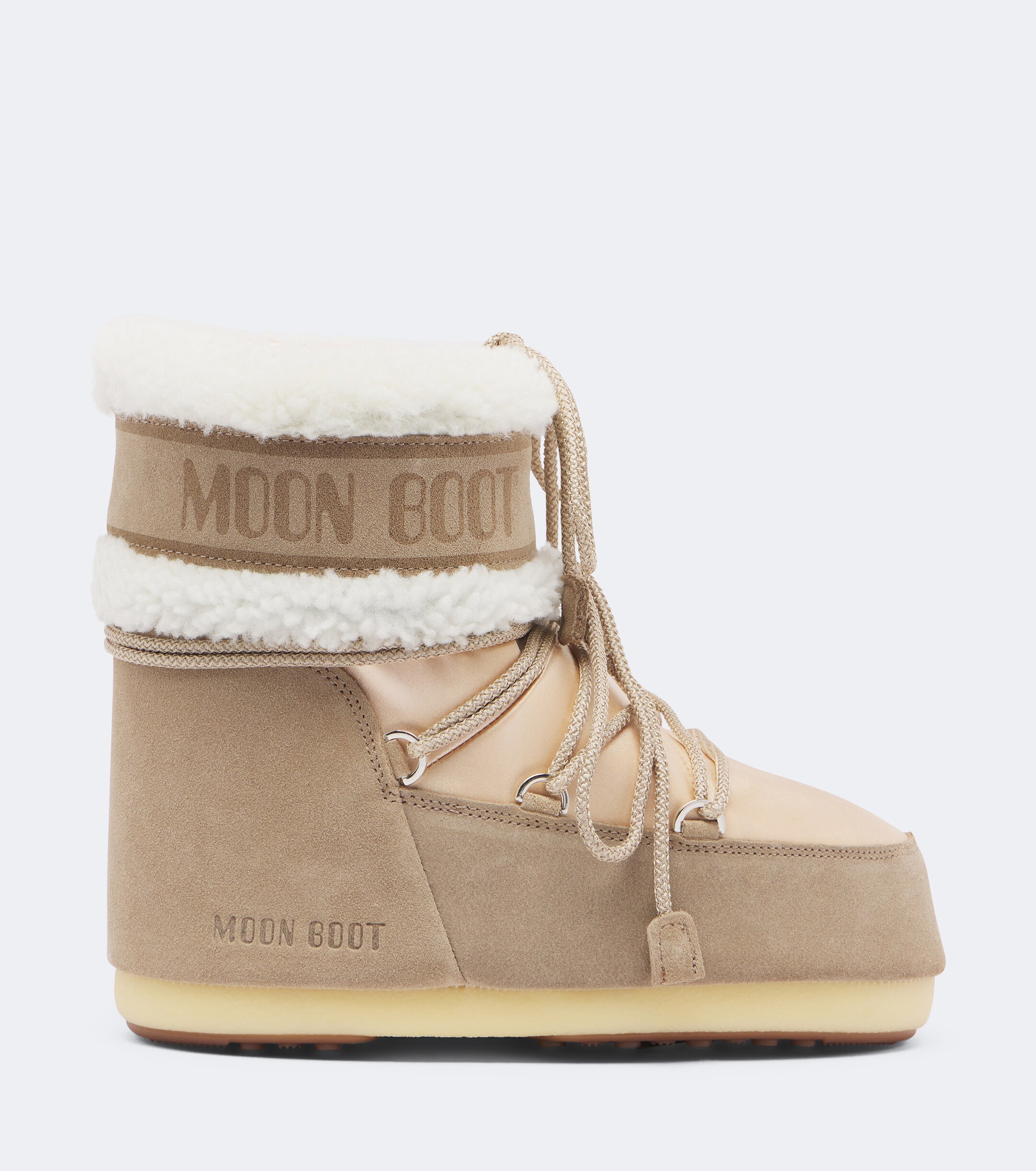 MOON BOOT Moon Boot Icon Low Pearly Plus satin snow boots