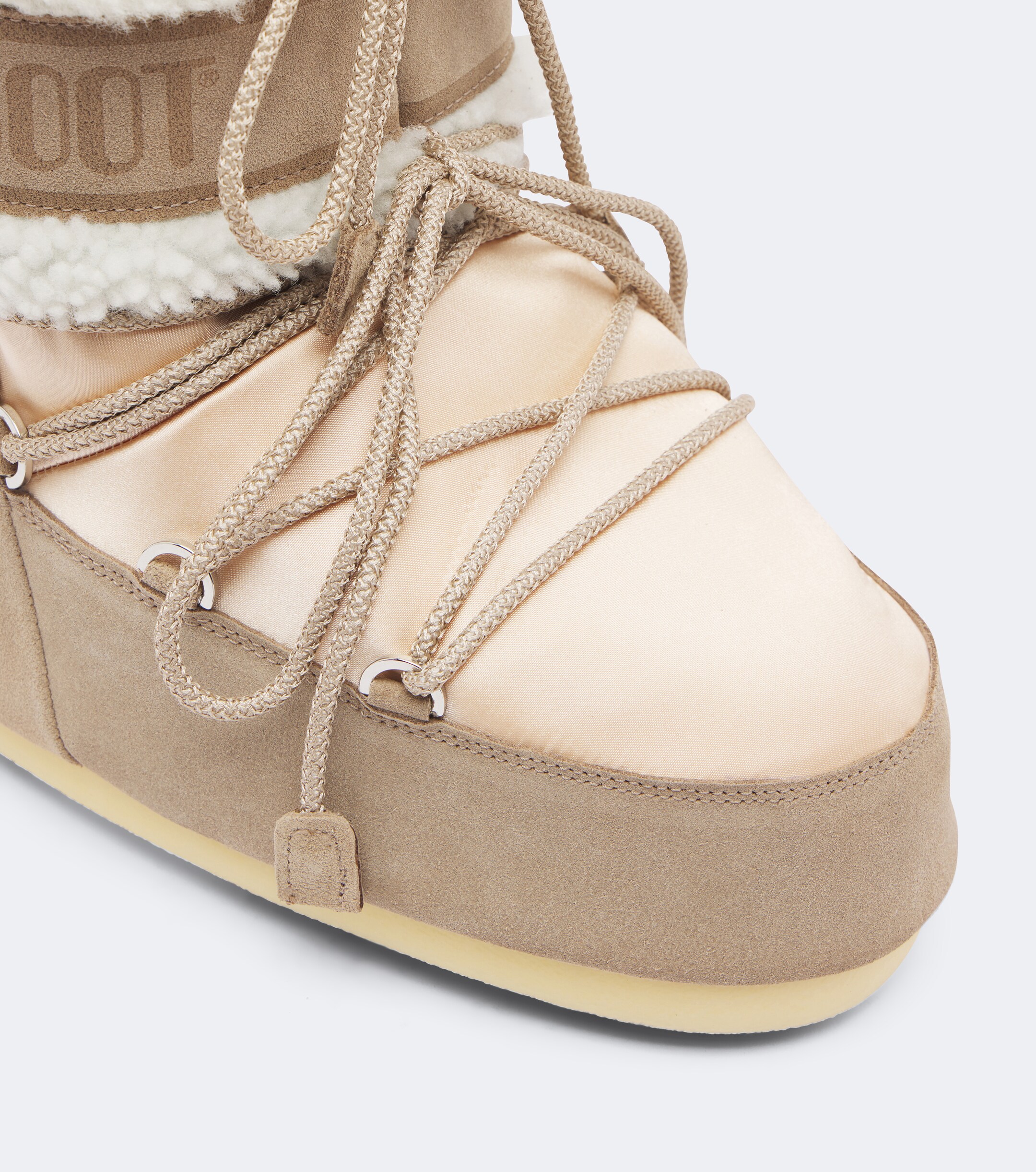 MOON BOOT Moon Boot Icon Low Pearly Plus satin snow boots