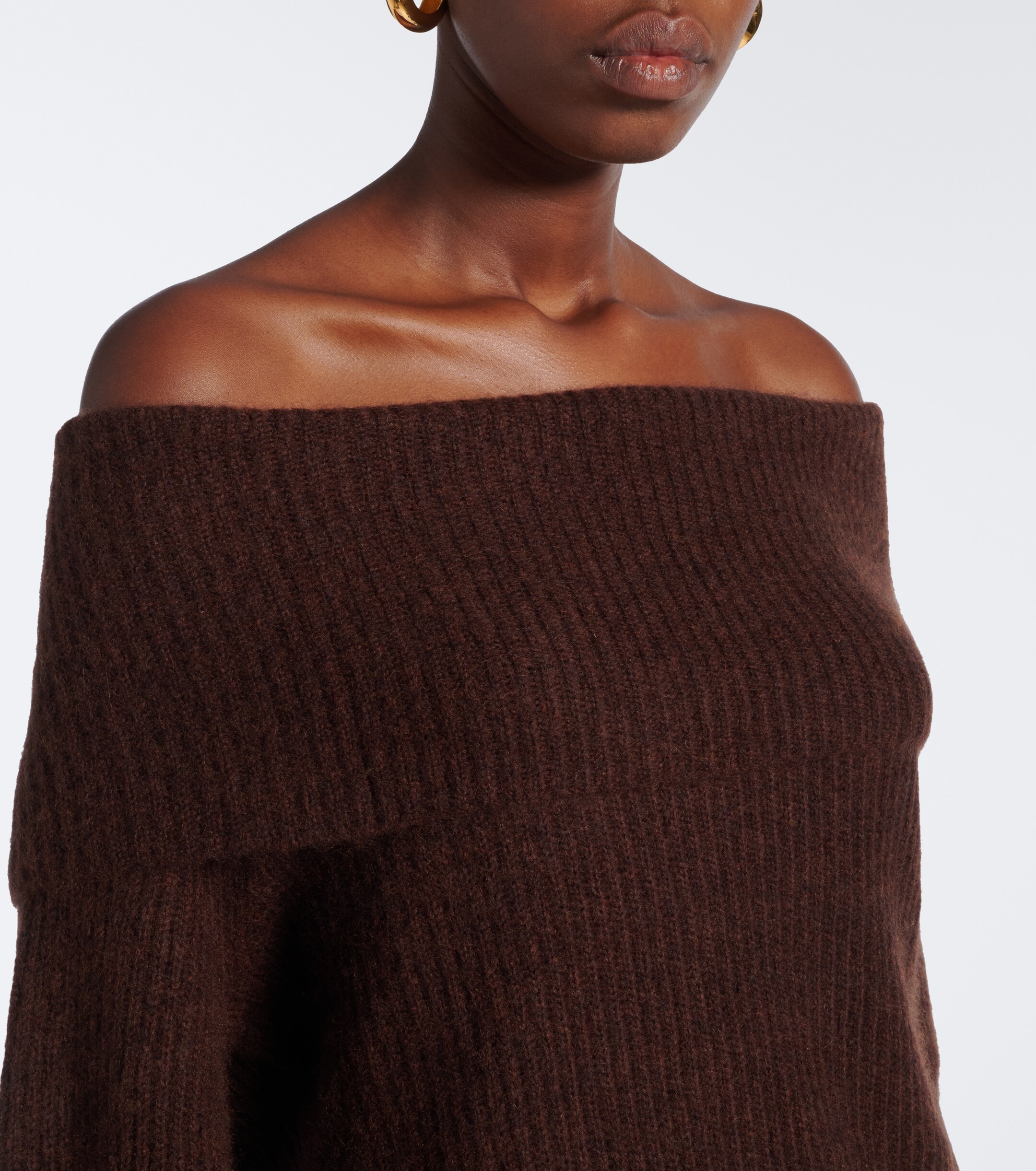 Jardin des Orangers Jardin des Orangers Off-shoulder cashmere and silk sweater