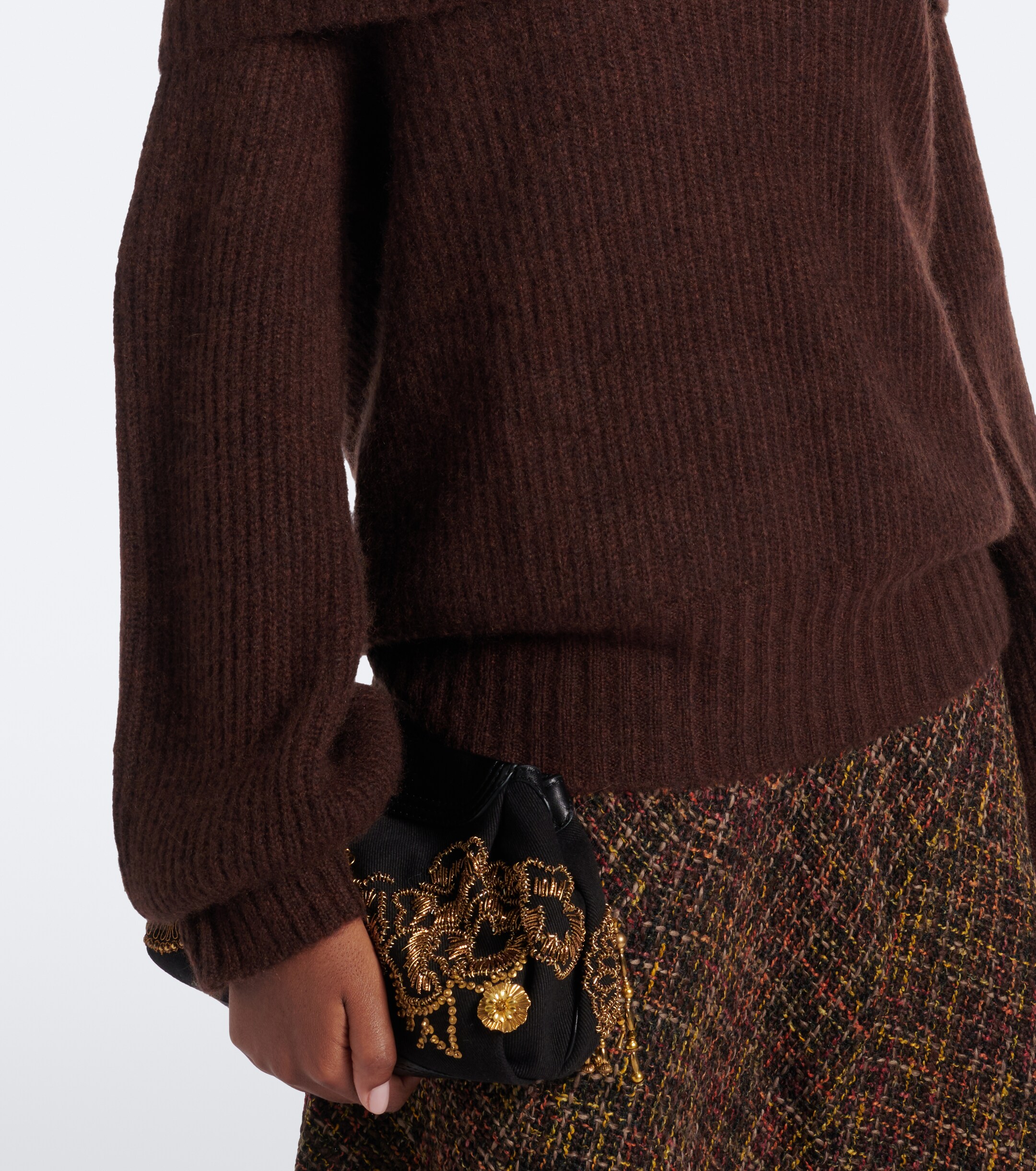 Jardin des Orangers Jardin des Orangers Off-shoulder cashmere and silk sweater