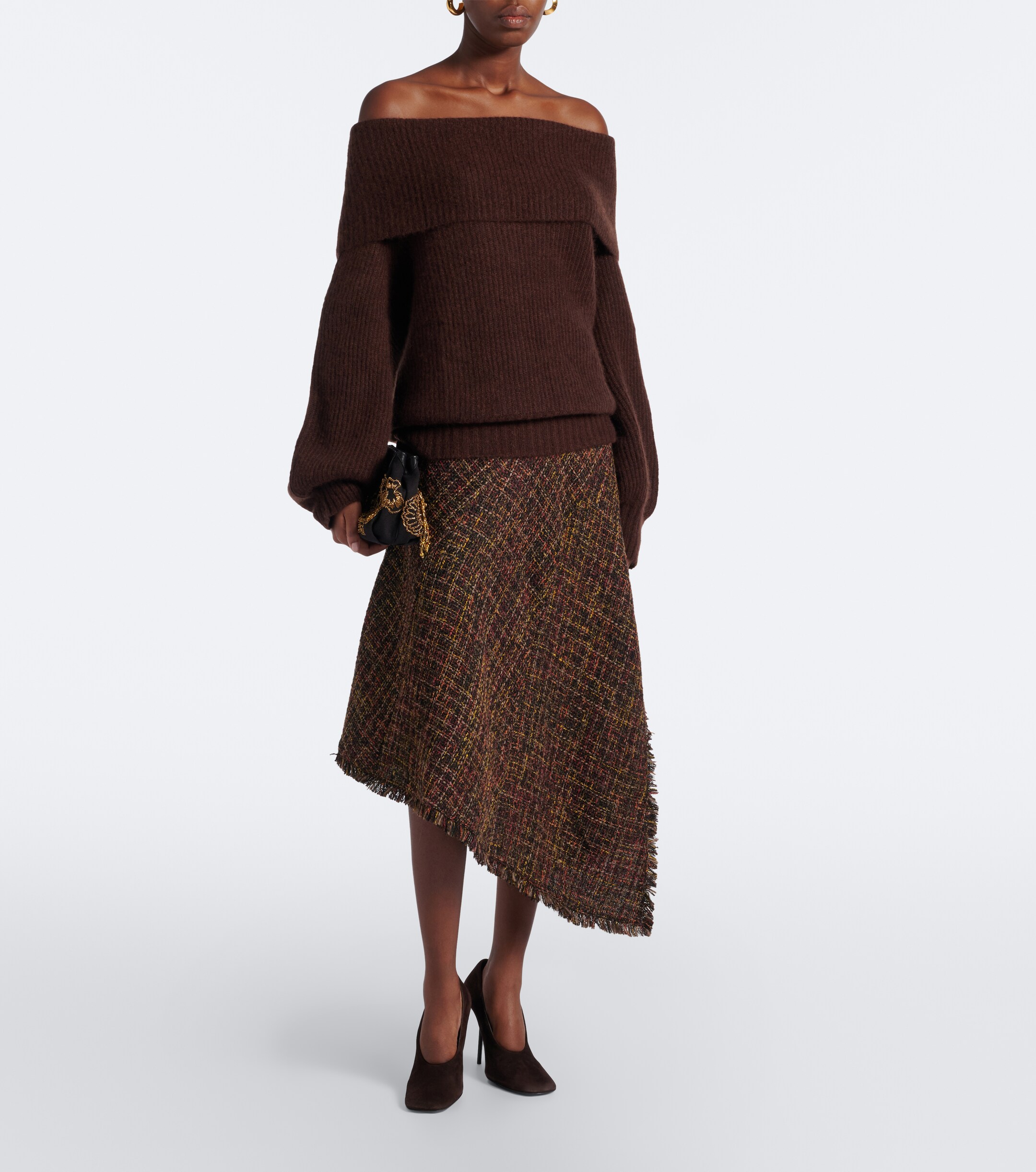 Jardin des Orangers Jardin des Orangers Off-shoulder cashmere and silk sweater