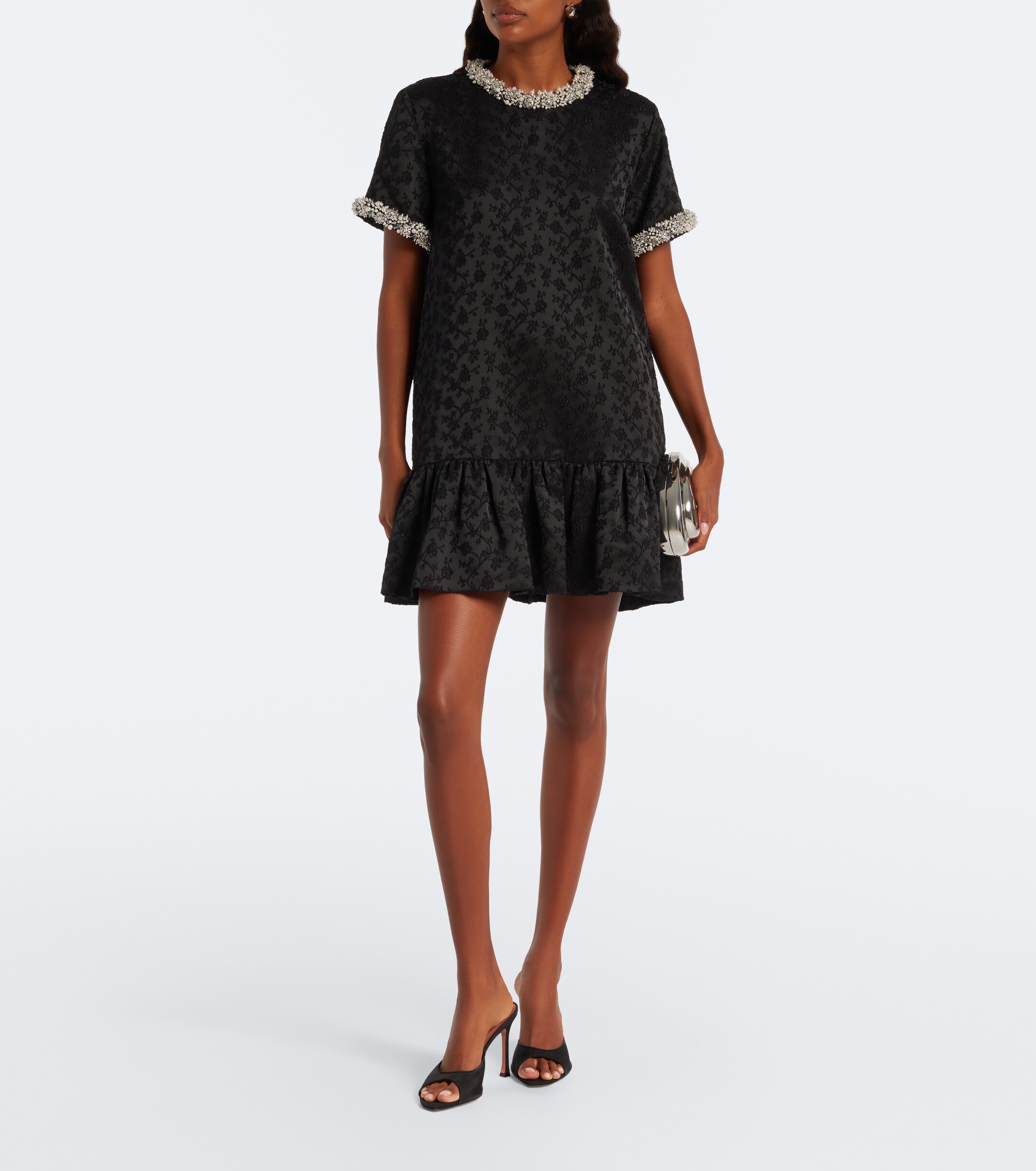 SIMKHAI Simkhai Alison embellished jacquard minidress