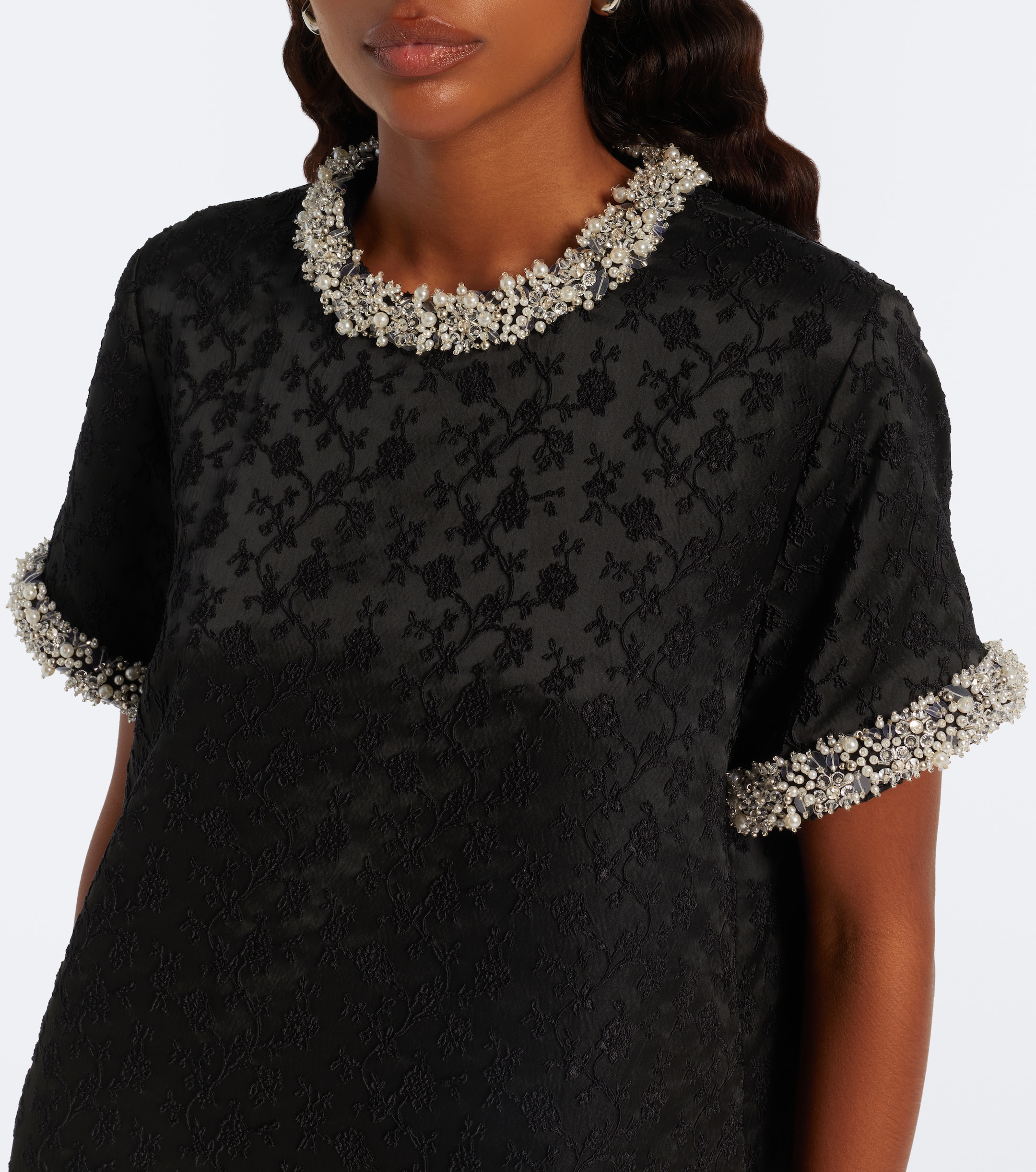 SIMKHAI Simkhai Alison embellished jacquard minidress