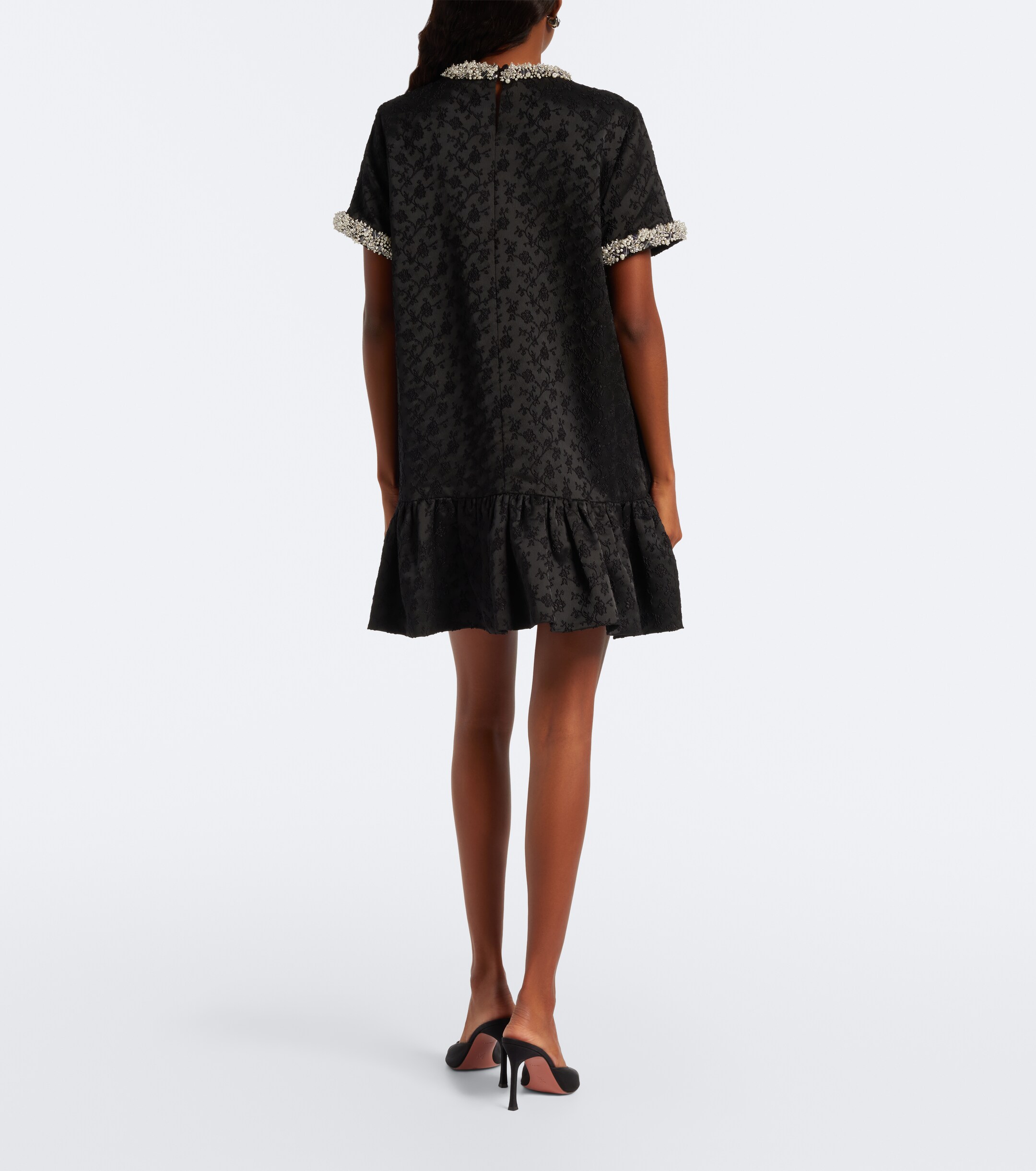 SIMKHAI Simkhai Alison embellished jacquard minidress