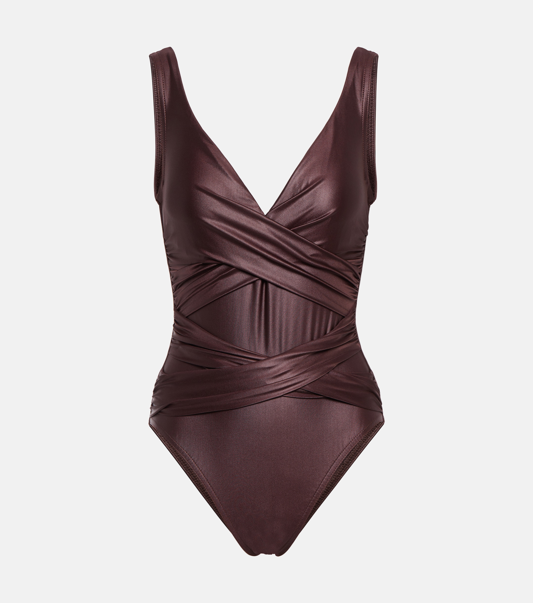 Karla Colletto Basics ruched swimsuit