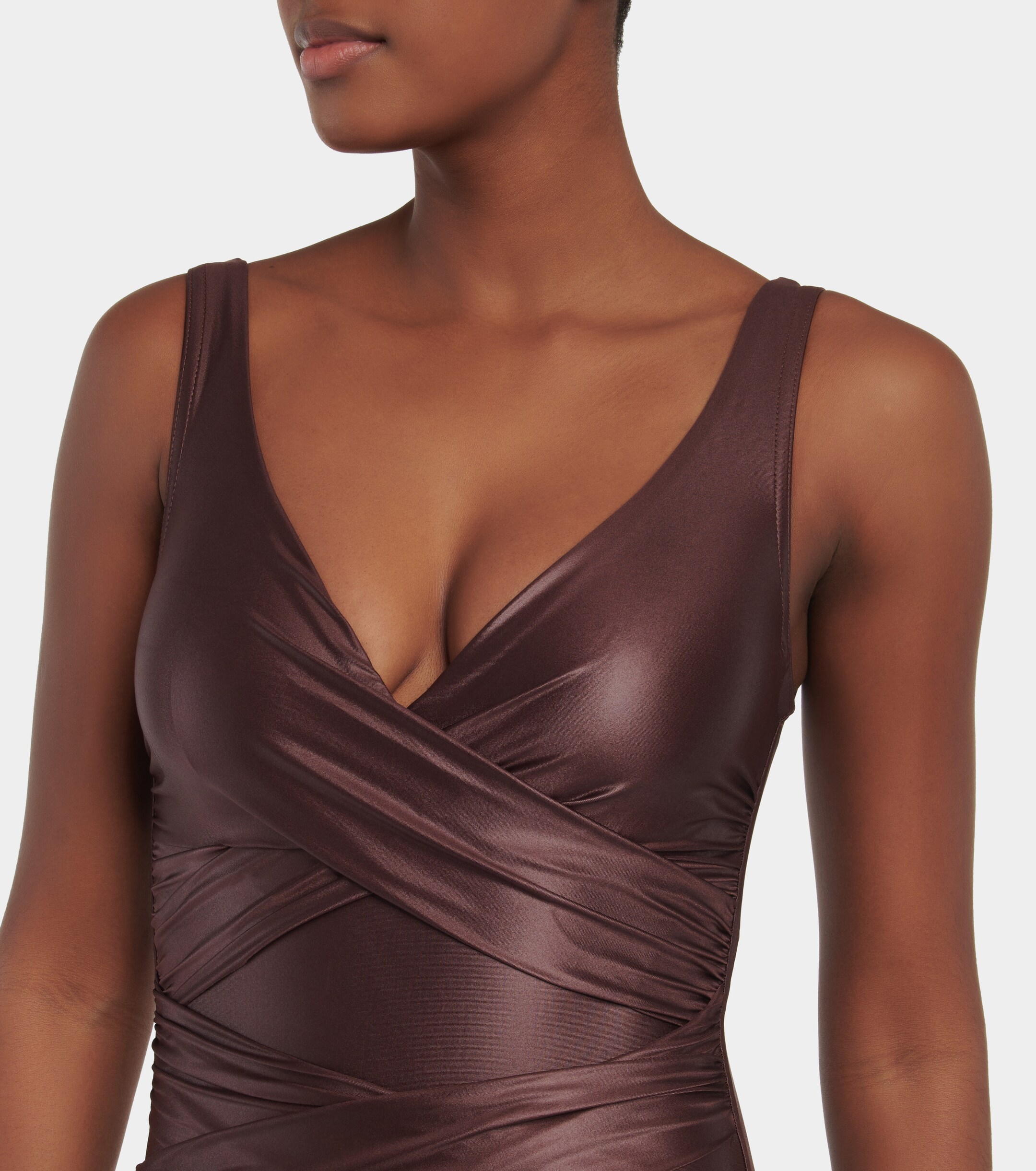 Karla Colletto Basics ruched swimsuit