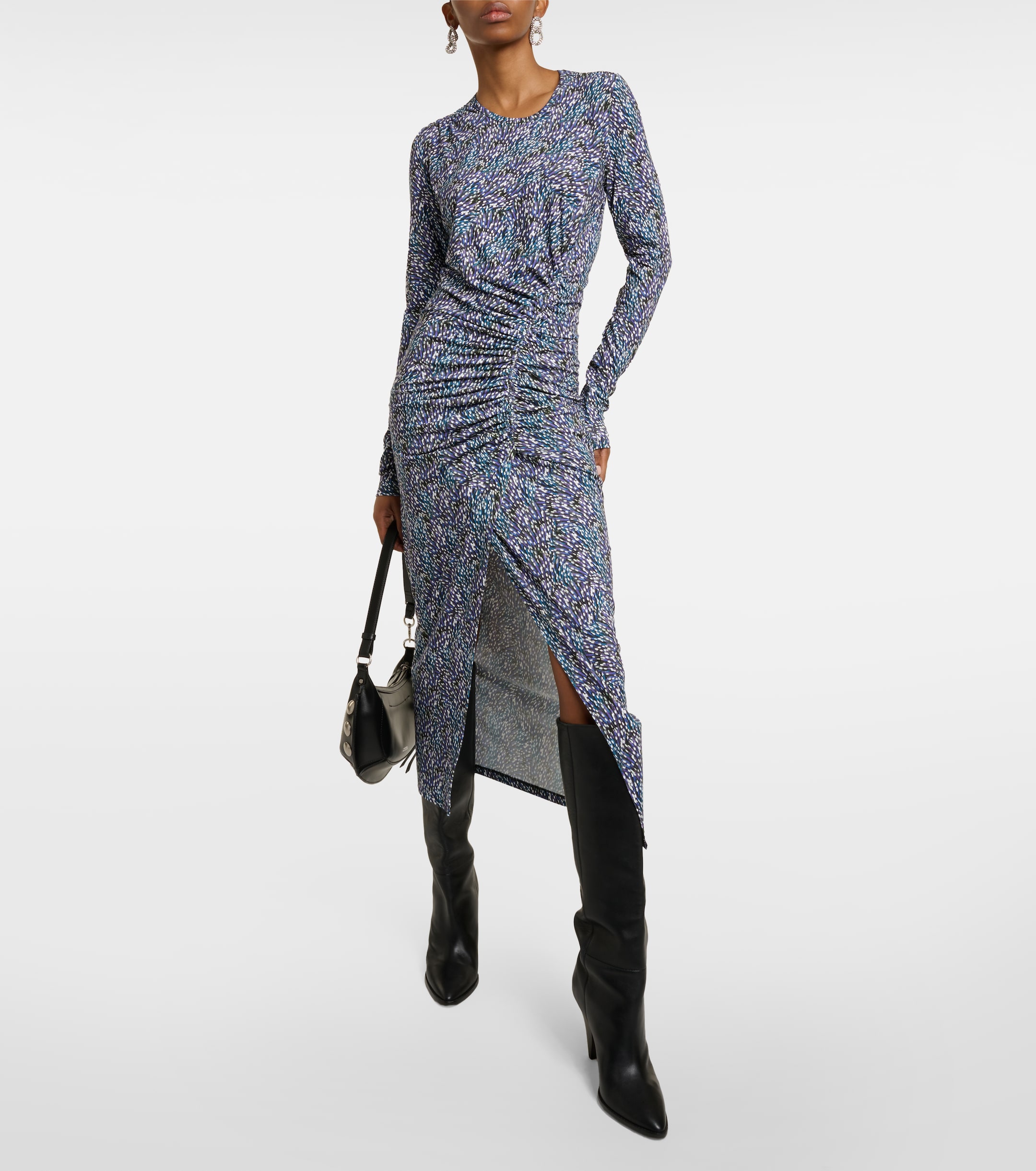 Marant Étoile Jelina floral printed jersey midi dress