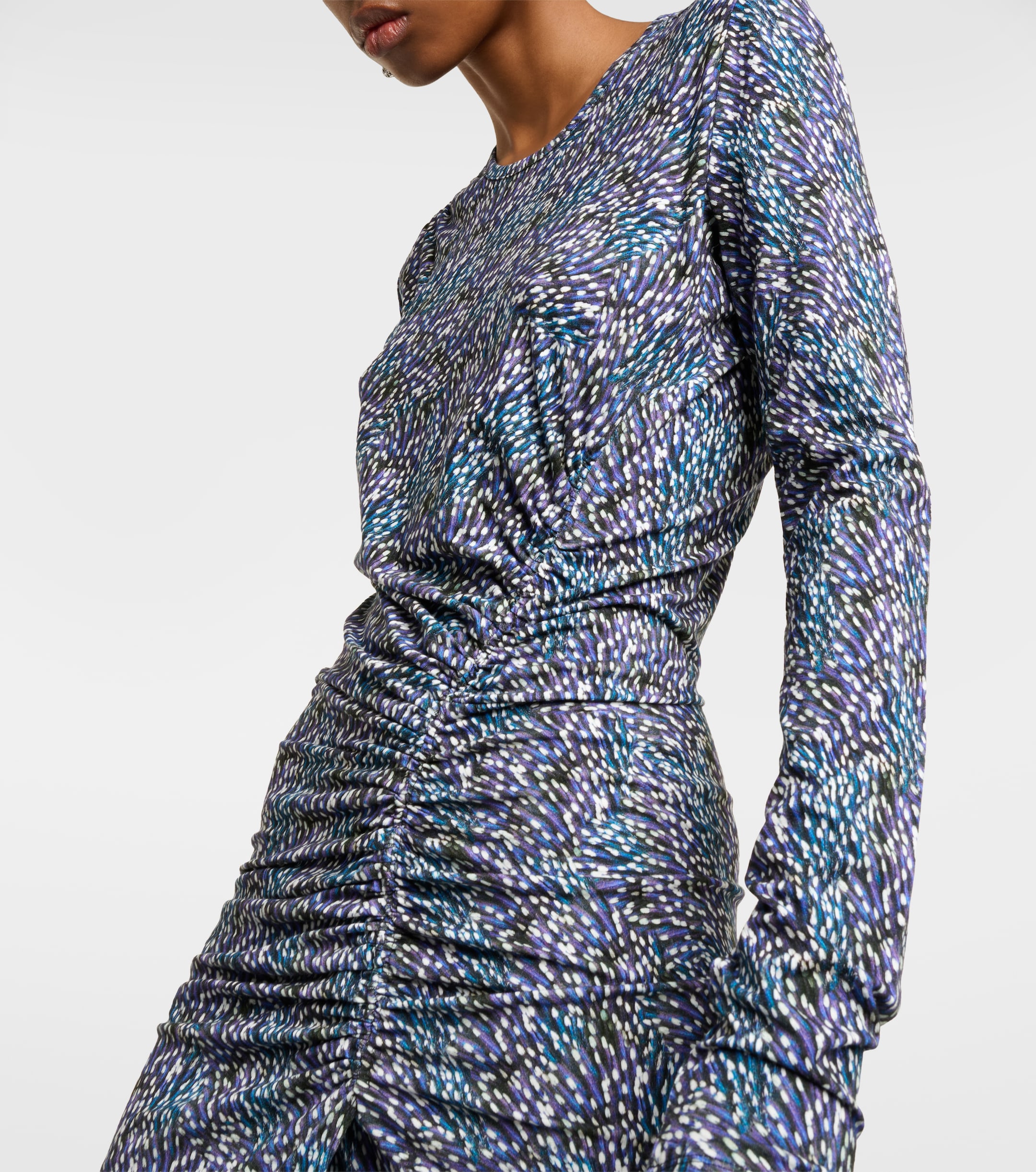 Marant Étoile Jelina floral printed jersey midi dress thumbnail