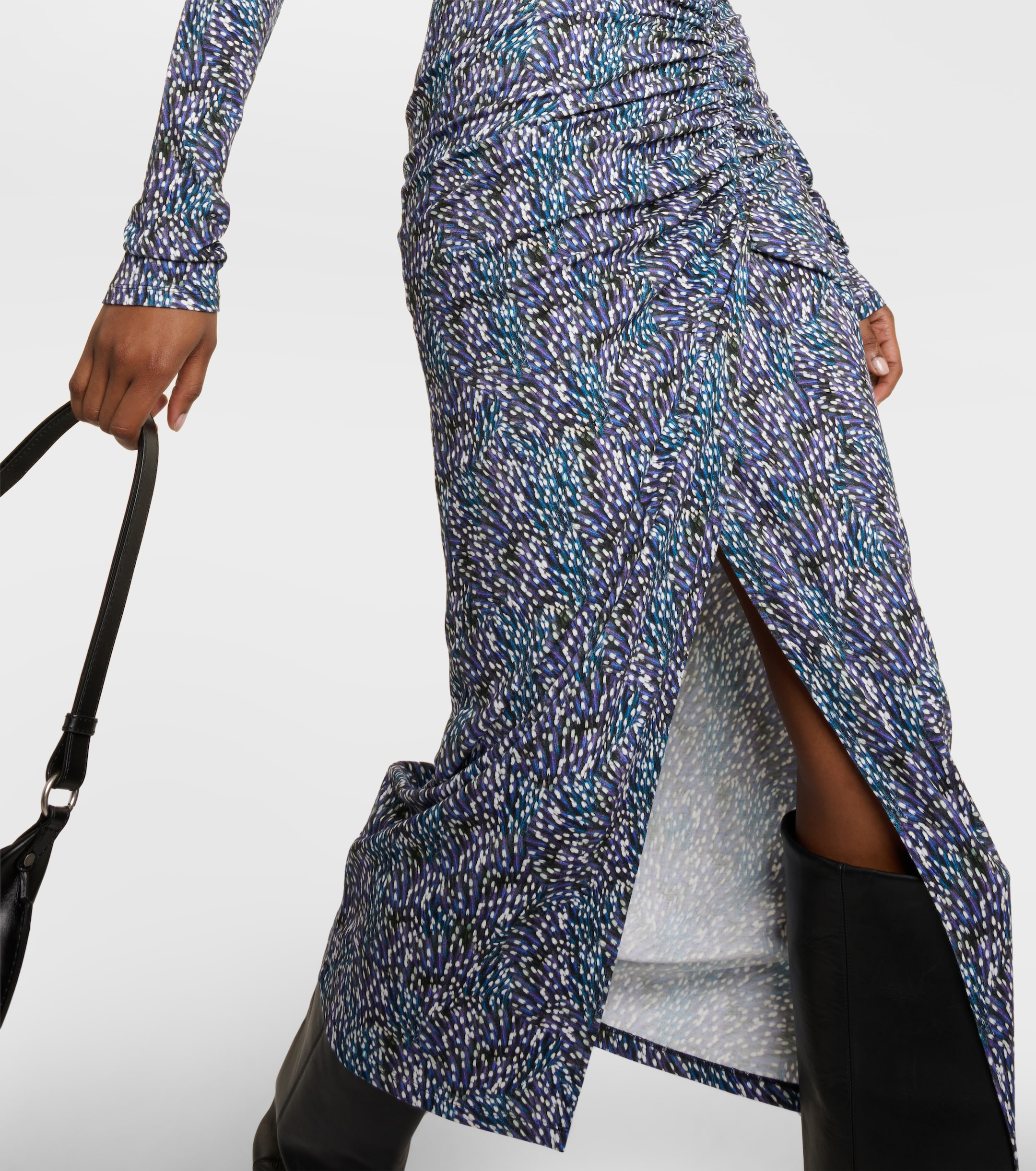 Marant Étoile Jelina floral printed jersey midi dress thumbnail