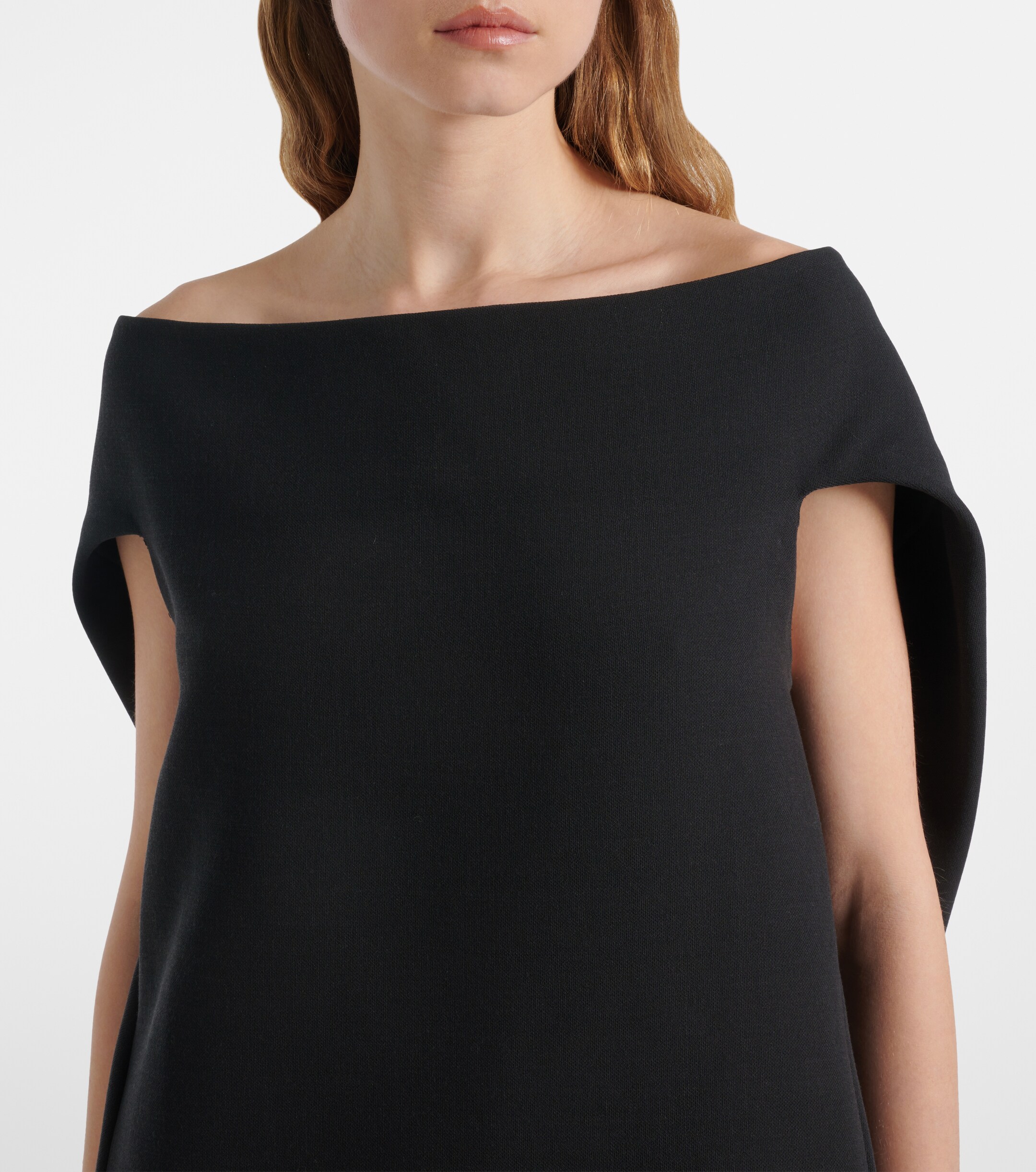 The Row Pallenberg off-shoulder wool-blend top