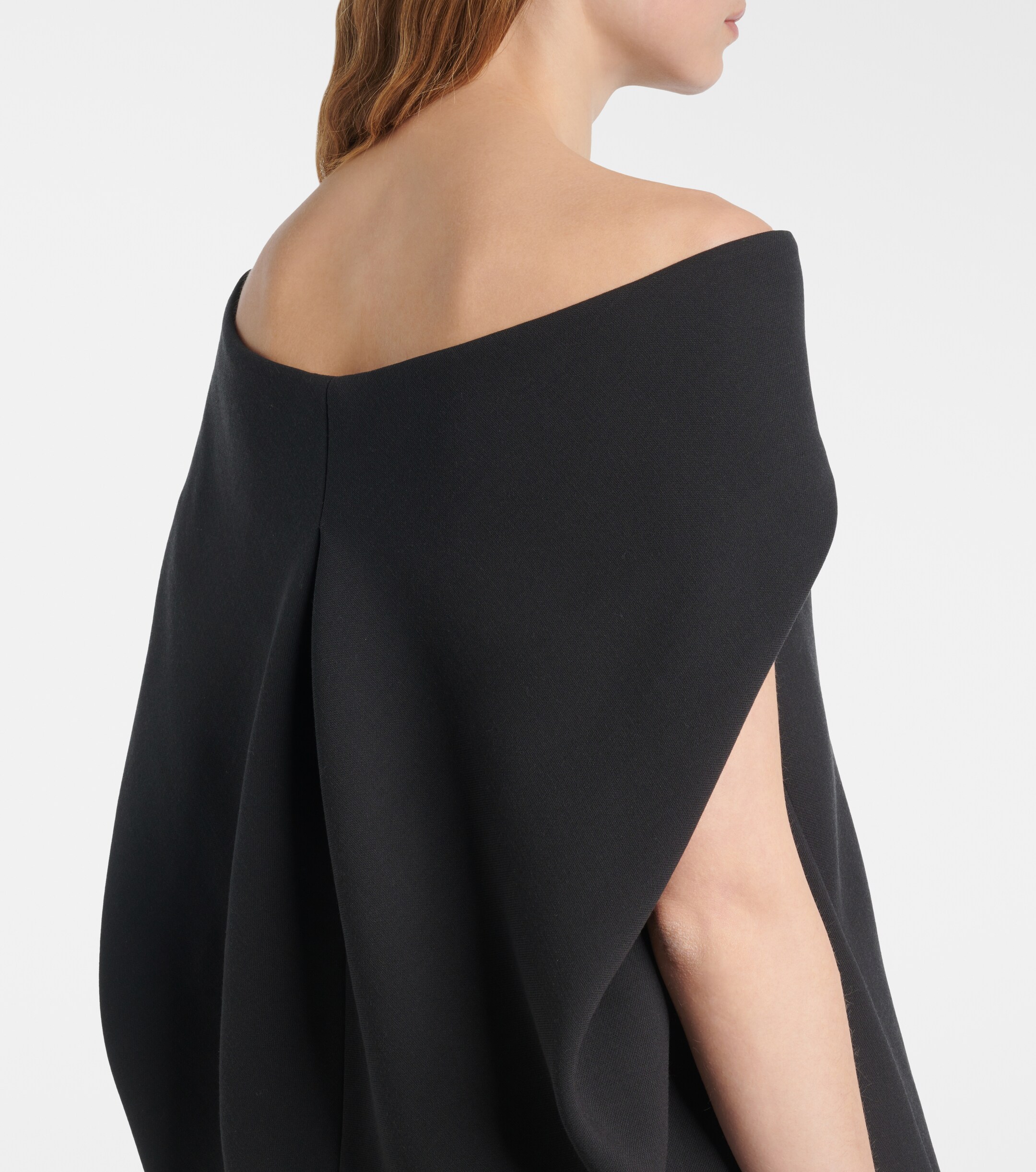 The Row Pallenberg off-shoulder wool-blend top